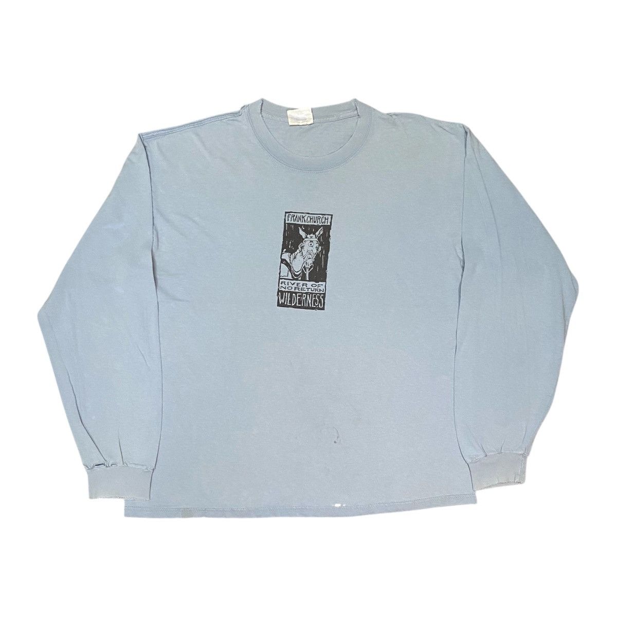 Hanes × Vintage VINTAGE 90’s FRANKCHURCH WILDERNESS LONGSLEEVE T SHIRT Size US L / EU 52-54 / 3 - 1 Thumbnail