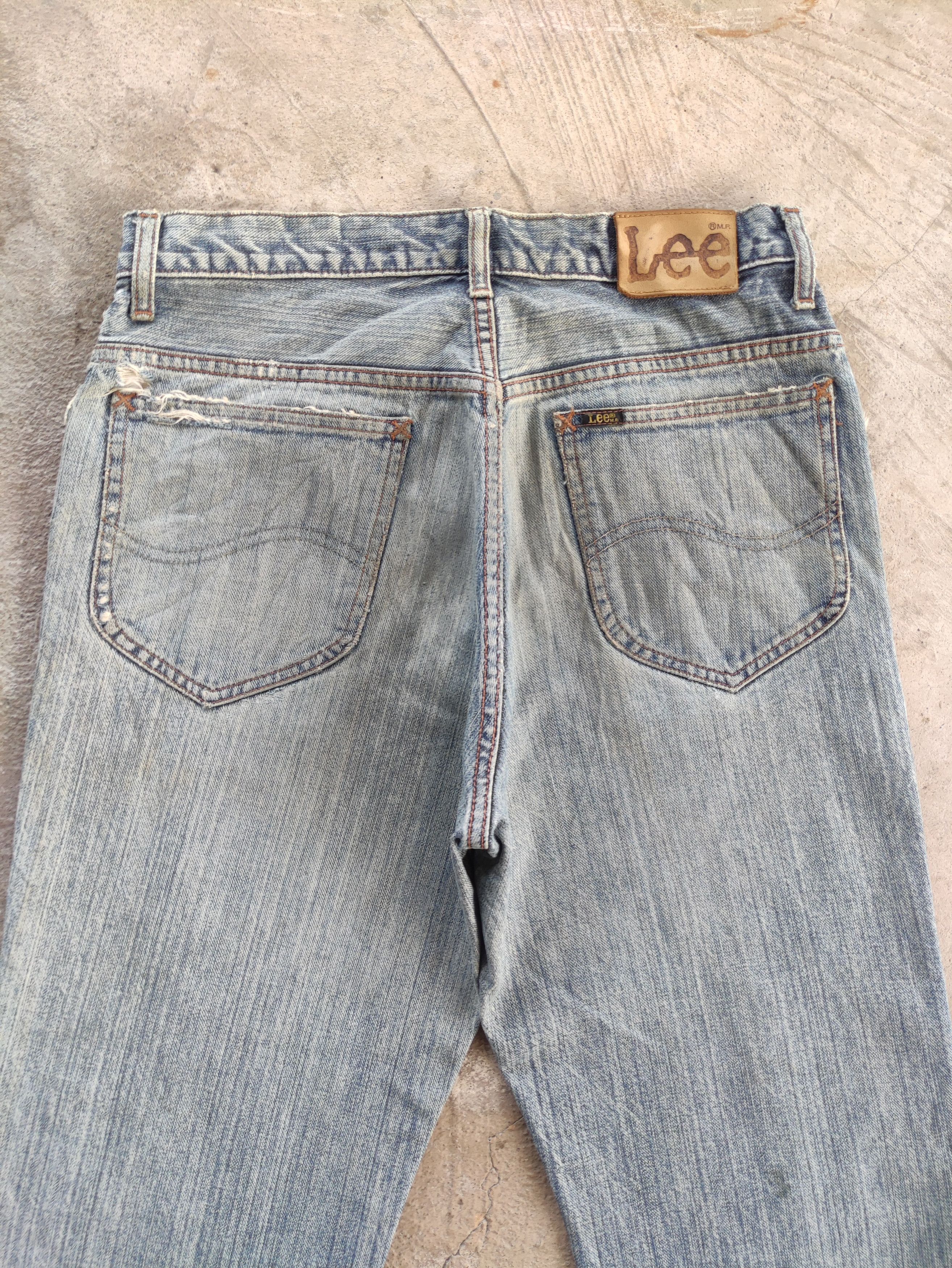 Lee Vintage Lee Japan Jean Distressed Faded Denim Pants Size US 31 - 11 Thumbnail