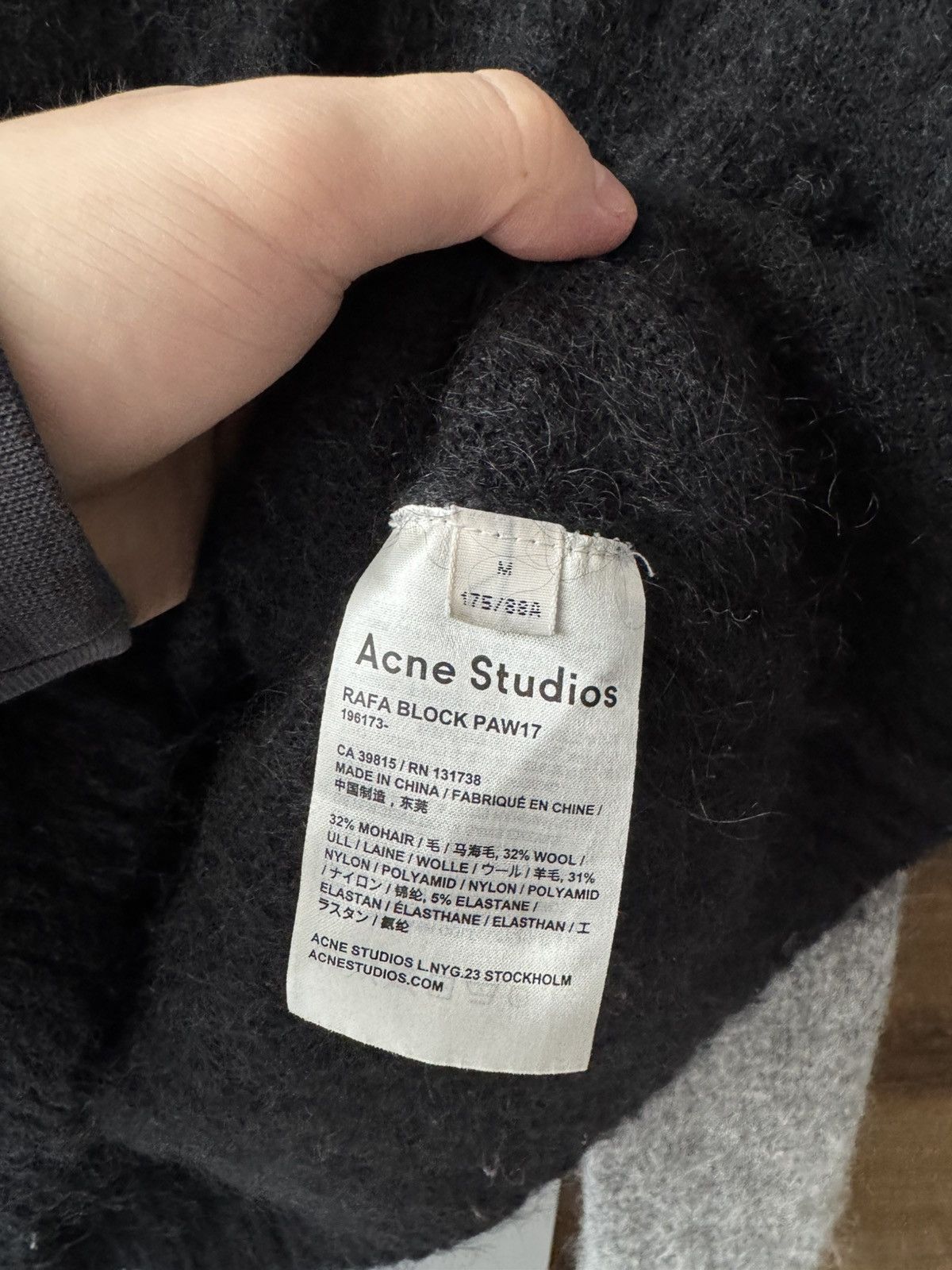 Acne Studios ACNE STUDIOS 2017 Rafa Block Mohar Sweater Size M / US 6-8 / IT 42-44 - 6 Thumbnail