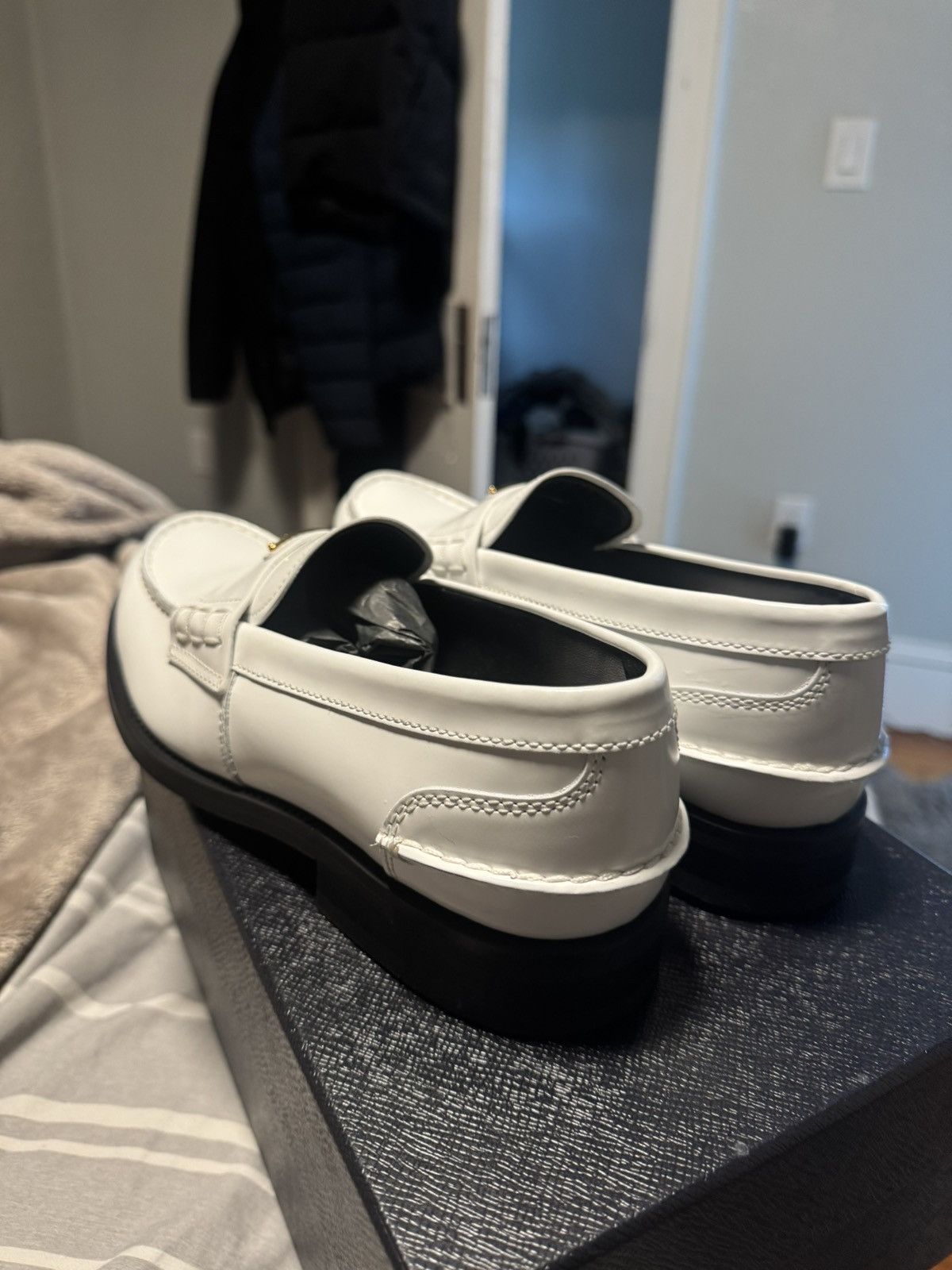 Prada Prada Brushed Leather Loafers Size US 9 / EU 42 - 6 Thumbnail