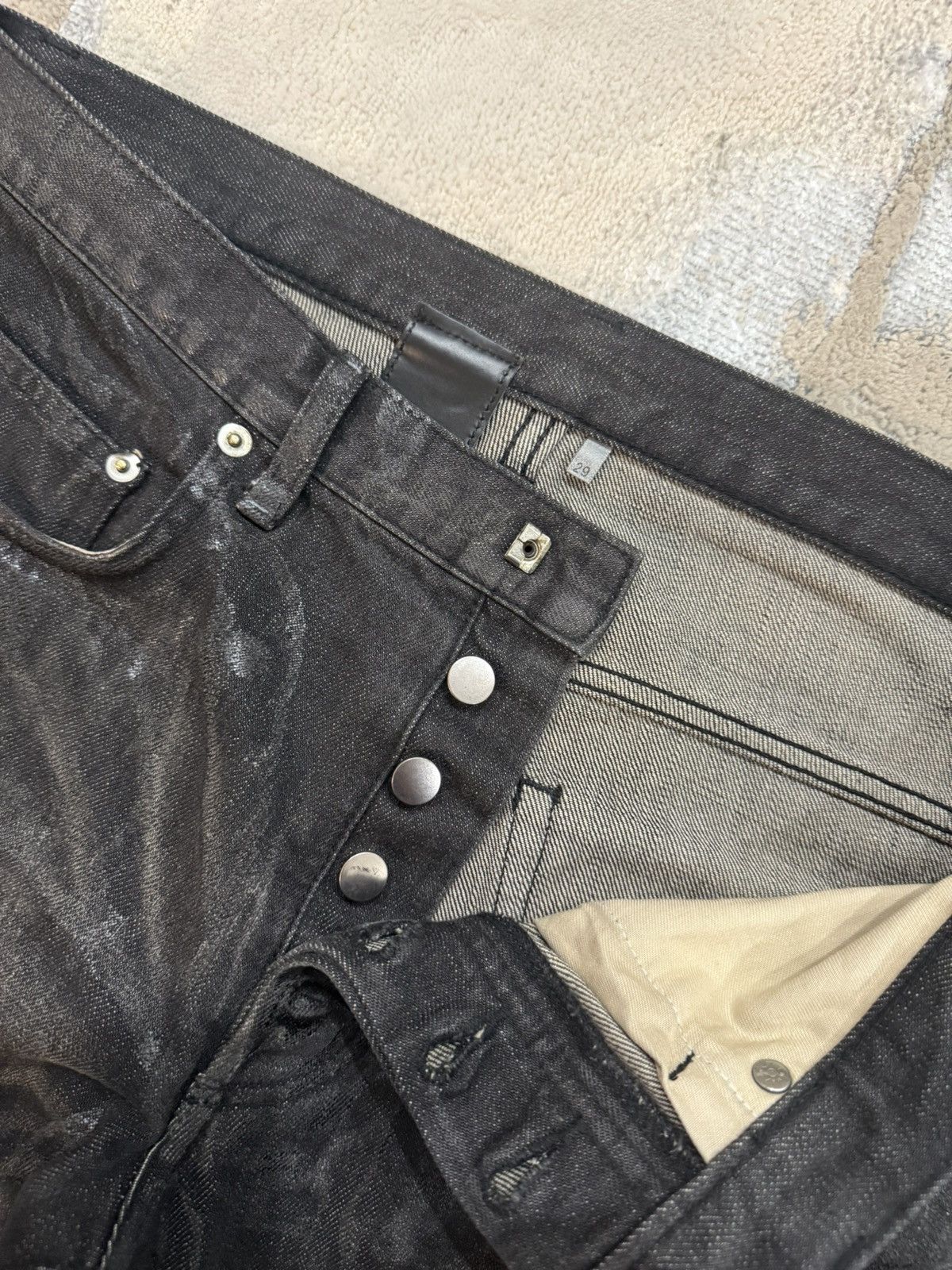 Dior Dior A/W 2004 “Luster” Waxed Denim Size US 29 - 10 Thumbnail