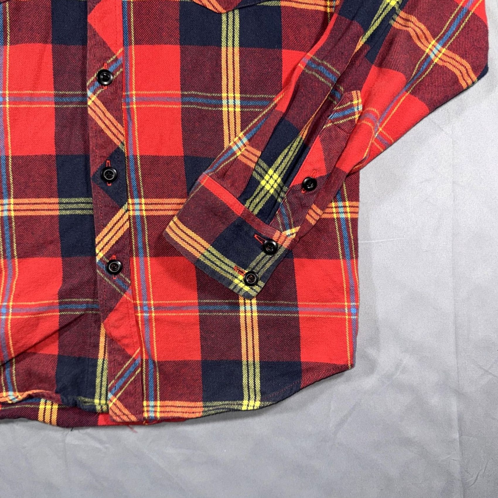 Topo Designs Topo Designs Shirt Mens S Red Plaid Flannel Long Sleeve Button Front Casual Size US S / EU 44-46 / 1 - 4 Thumbnail