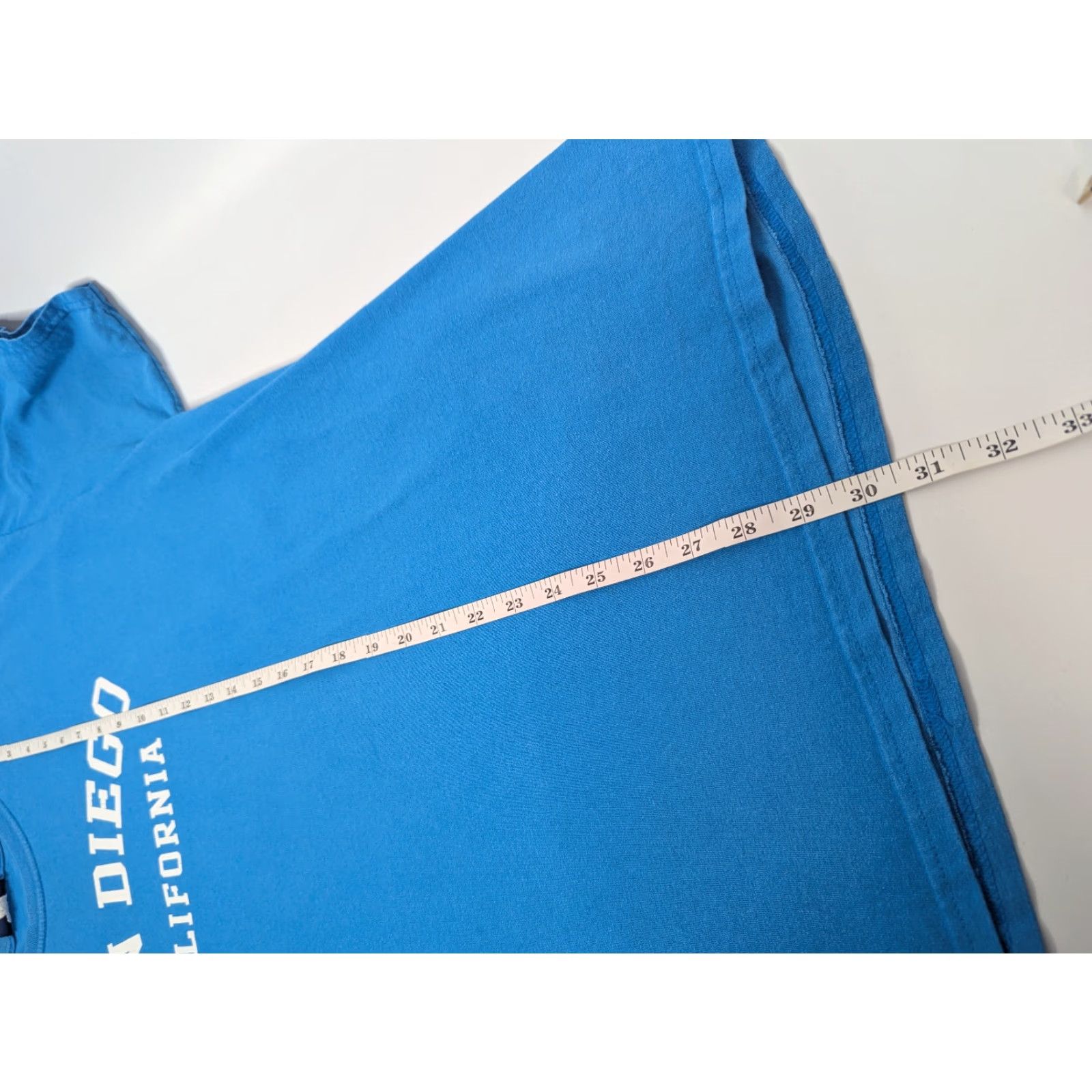 Vintage VINTAGE MV Sport San Diego California Light Blue T-Shirt Men’s 2XL Blue Cotton Crew Neck Short Sleeve Unisex Adults California Beach 90s Mens Size US XXL / EU 58 / 5 - 4 Thumbnail