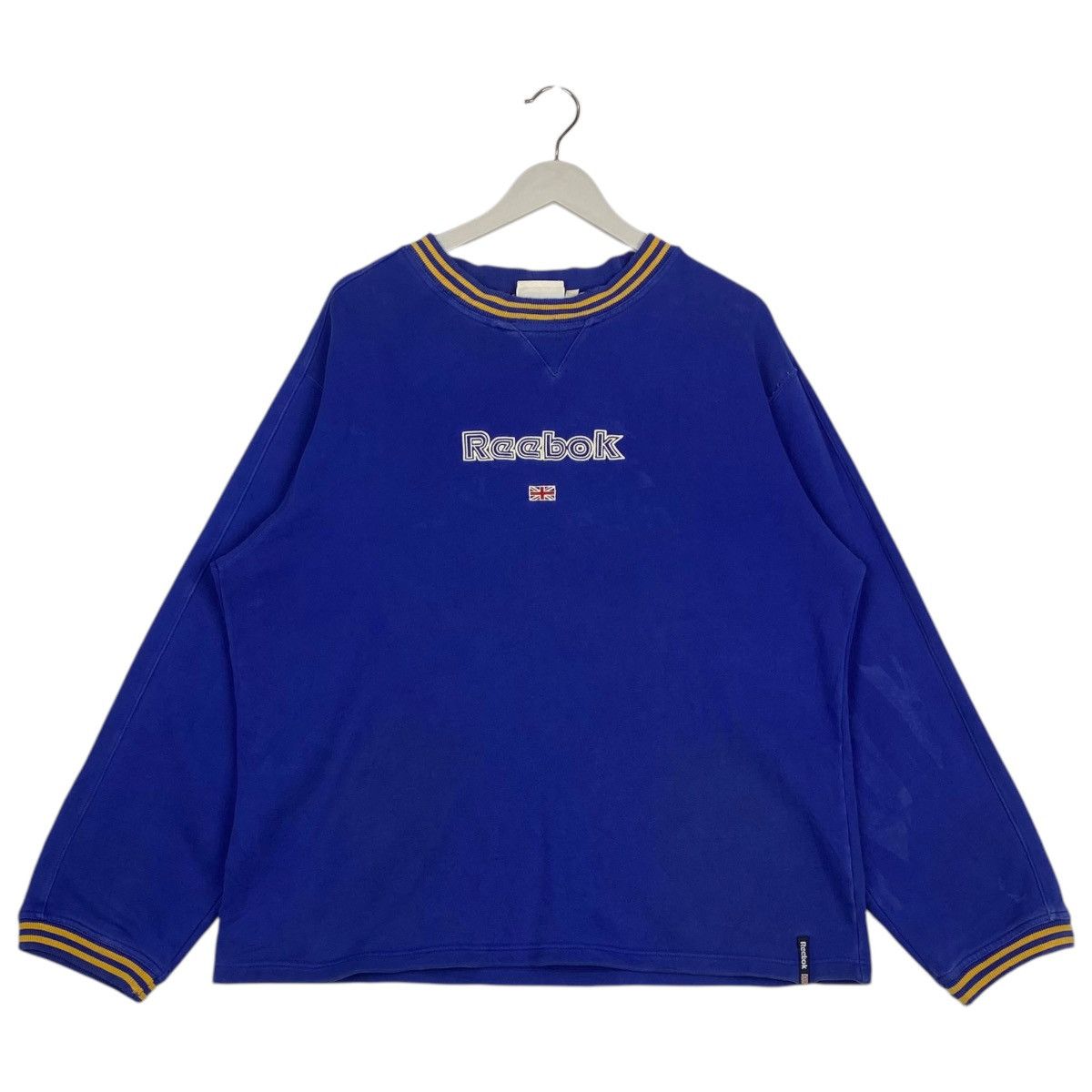 Reebok × Vintage Vintage Reebok Embroidered Crewneck Sweatshirt Blue Size US L / EU 52-54 / 3 - 1 Thumbnail