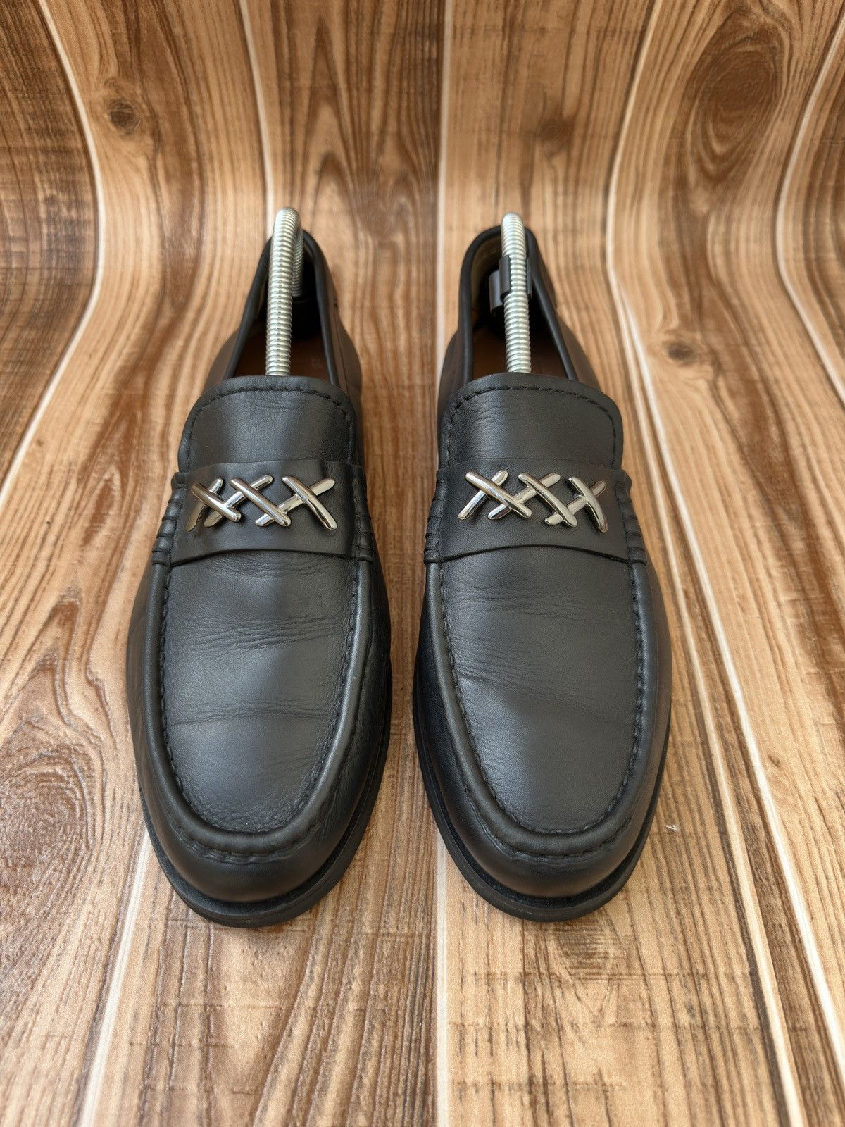 Ermenegildo Zegna × Z Zegna Ermenegildo Zegna Black Leather Penny Loafers Size US 10 / EU 43 - 4 Thumbnail