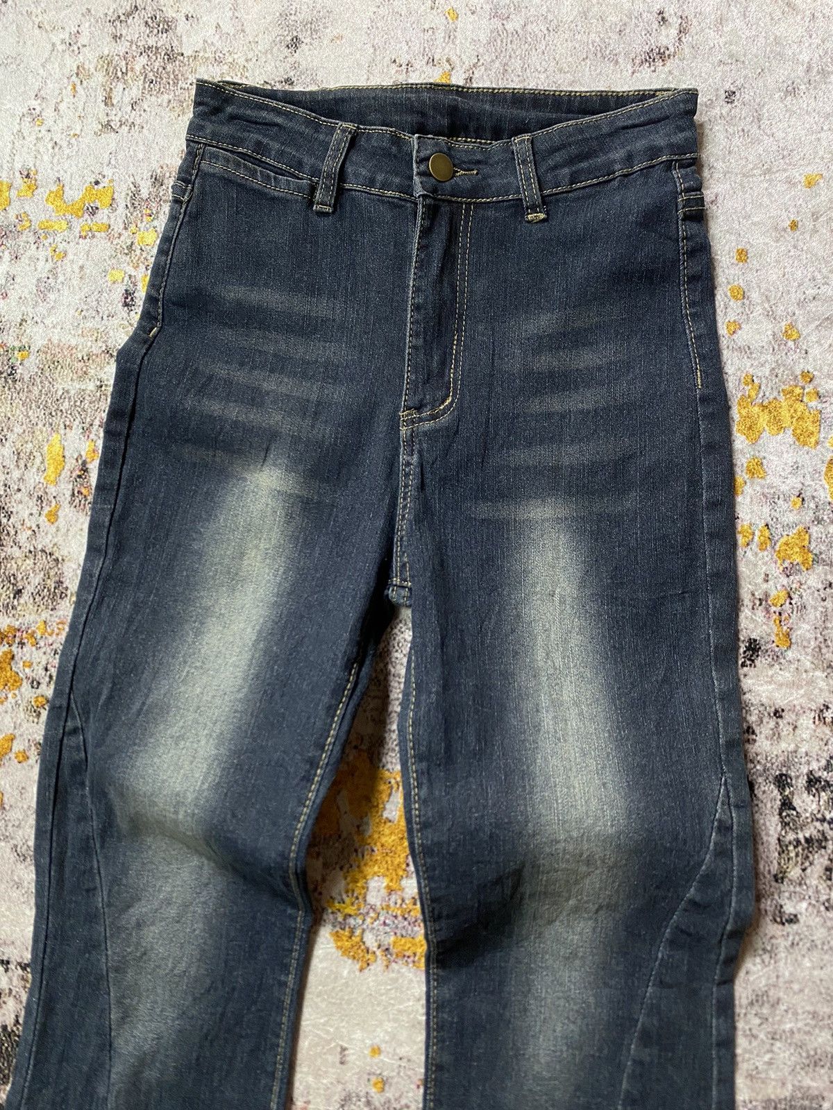 If Six Was Nine × Japanese Brand × Tornado Mart Y2K Romwe stretch Lace Up flare Denim Size 28" / US 6 / IT 42 - 4 Thumbnail