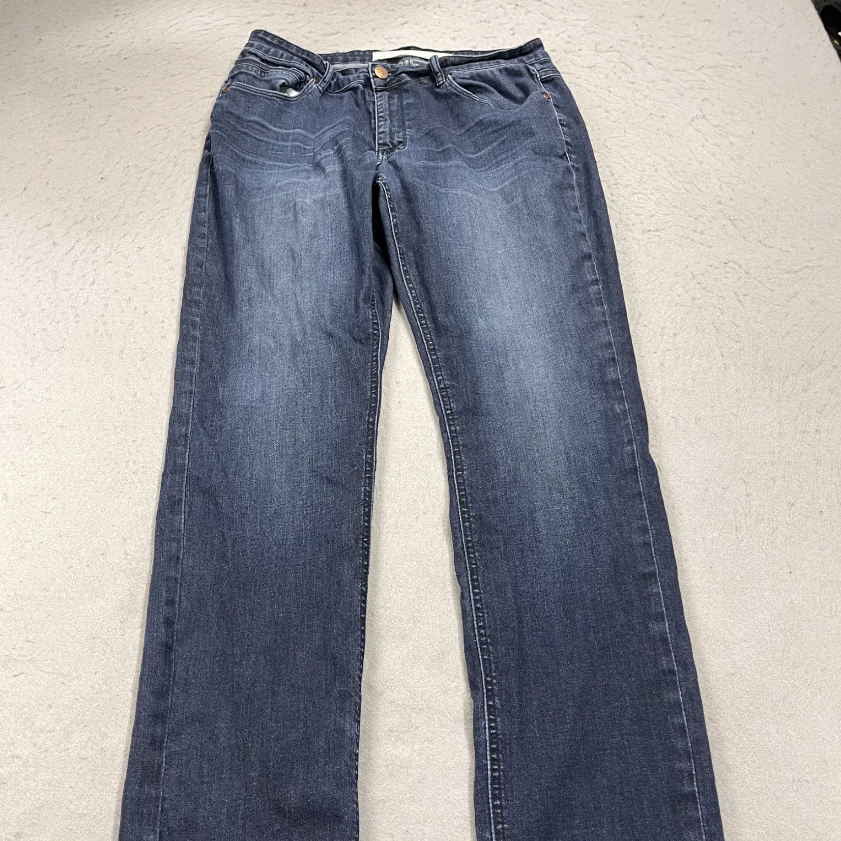 Vintage Barbell Apparel Jeans Mens 34x33 Blue Straight Denim Cotton Blend Casual Modern Size US 34 / EU 50 - 3 Thumbnail