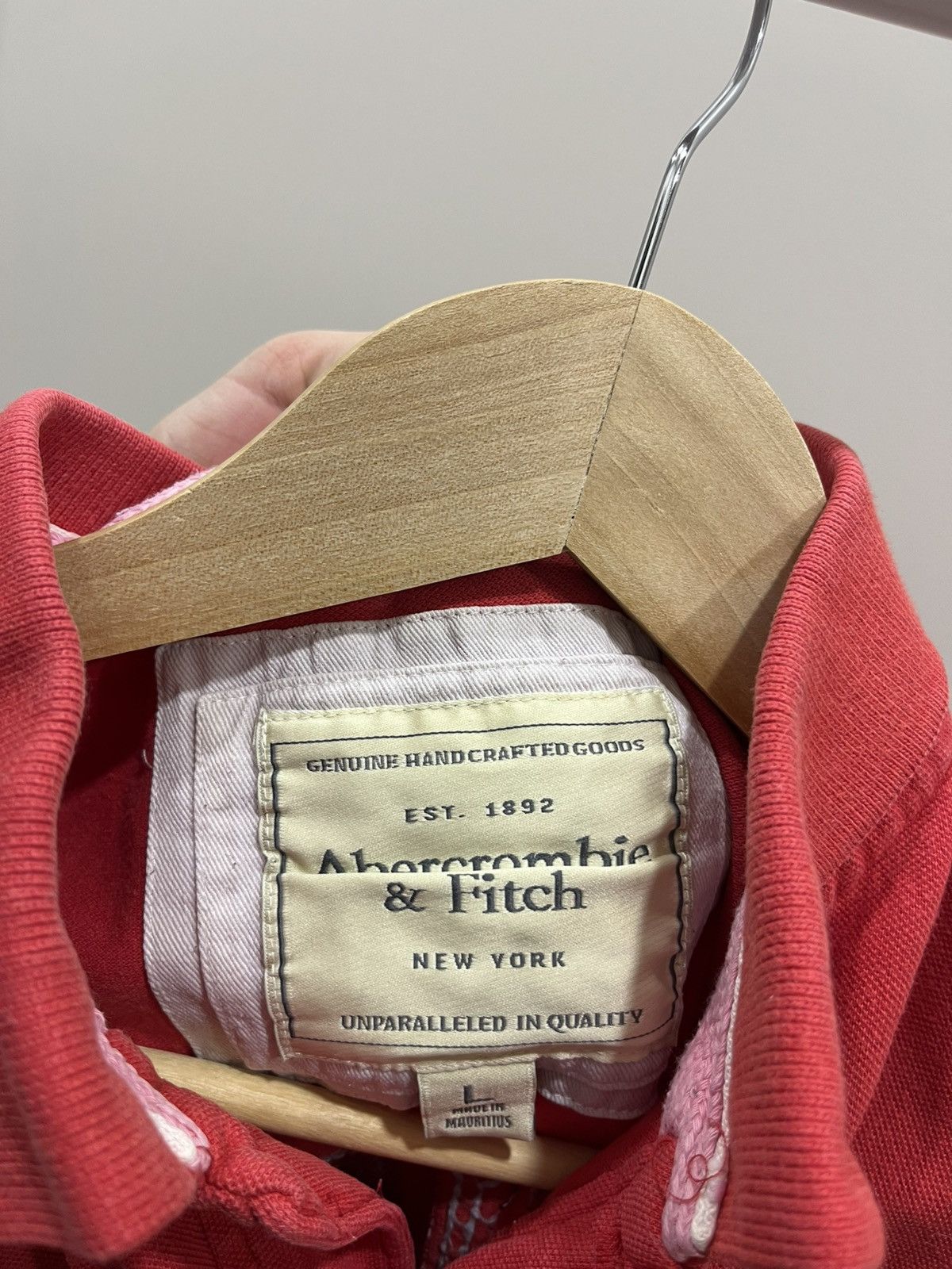 Abercrombie & Fitch Abercrombie & Fitch Polo Y2K Made in USA Number 92 Hand Made Size US L / EU 52-54 / 3 - 5 Thumbnail