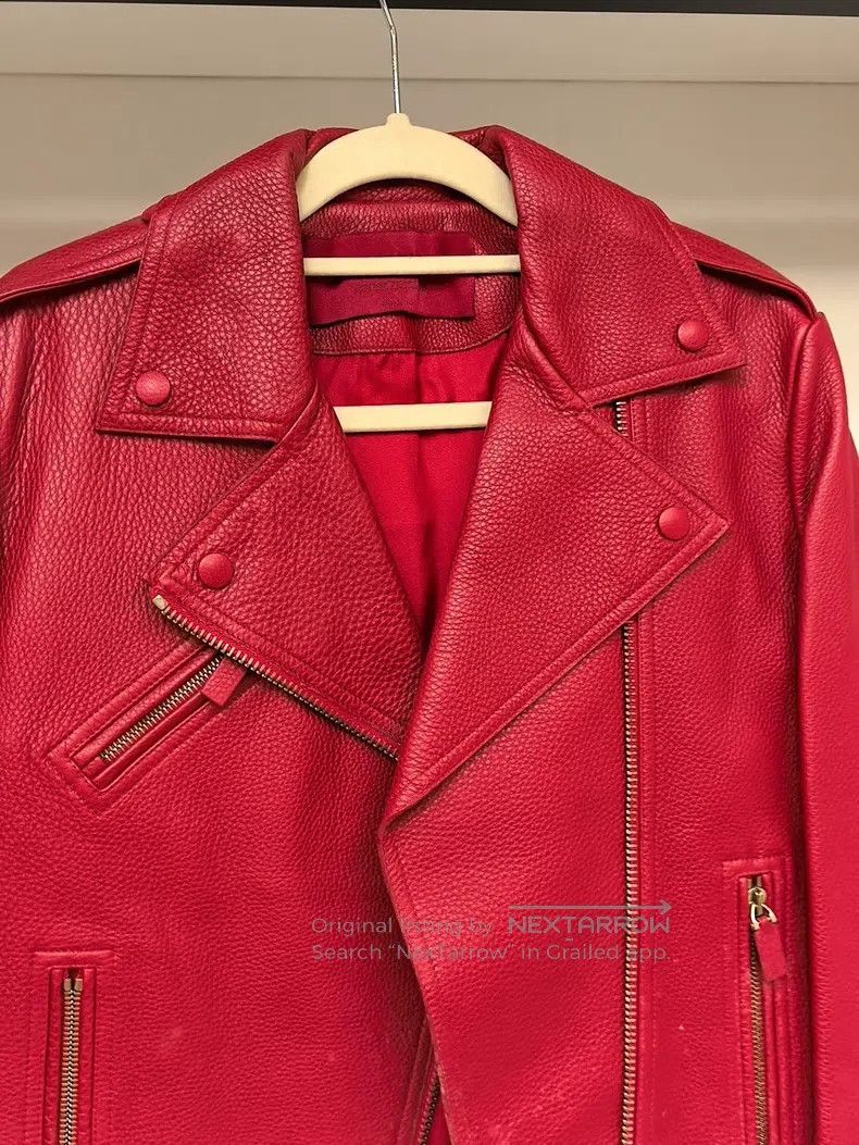 Valentino Valentino Red motorcycle leather jacket Size XS / US 0-2 / IT 36-38 - 5 Thumbnail