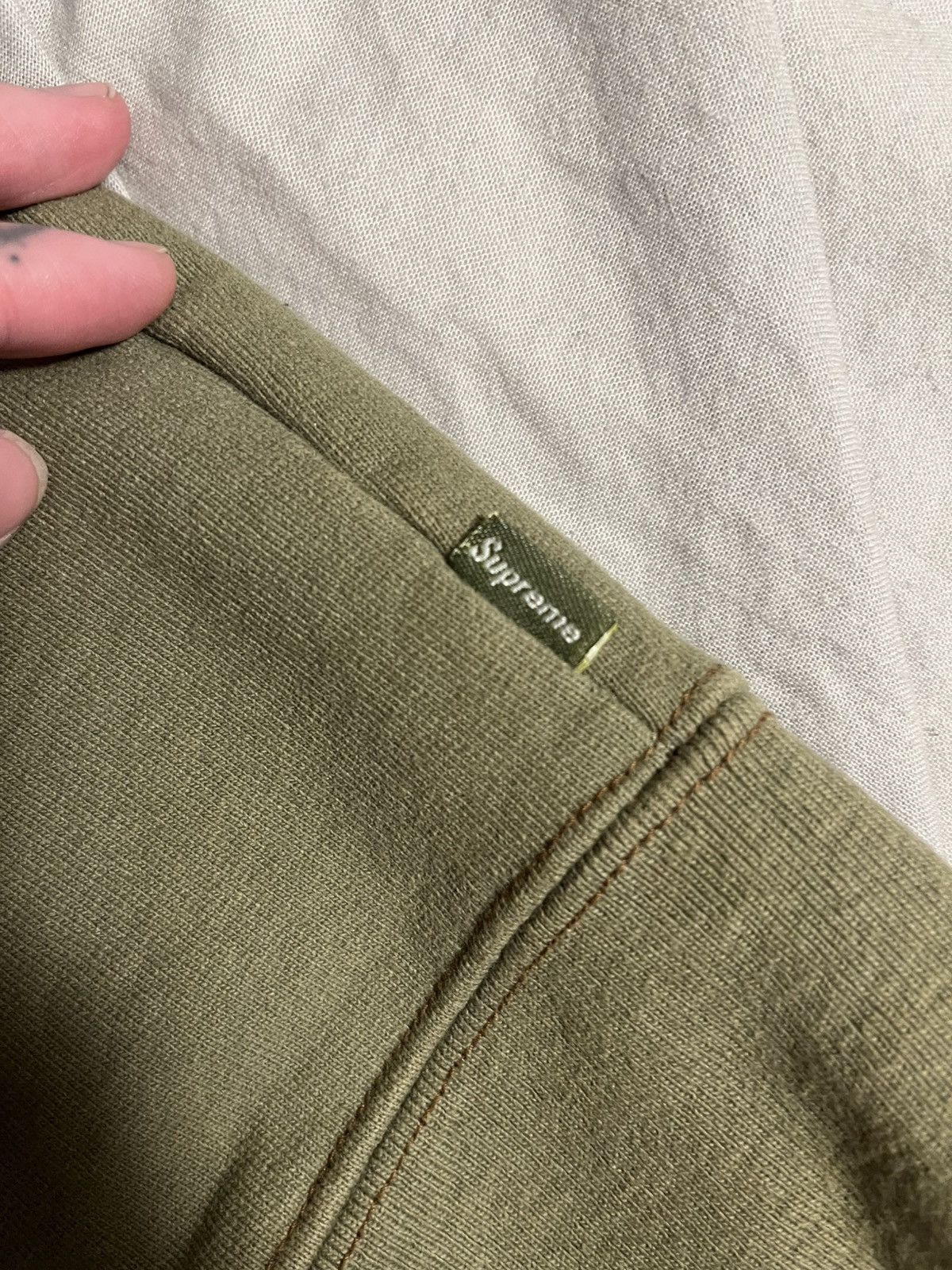 Supreme Supreme split crewneck olive brown Size US XL / EU 56 / 4 - 5 Thumbnail