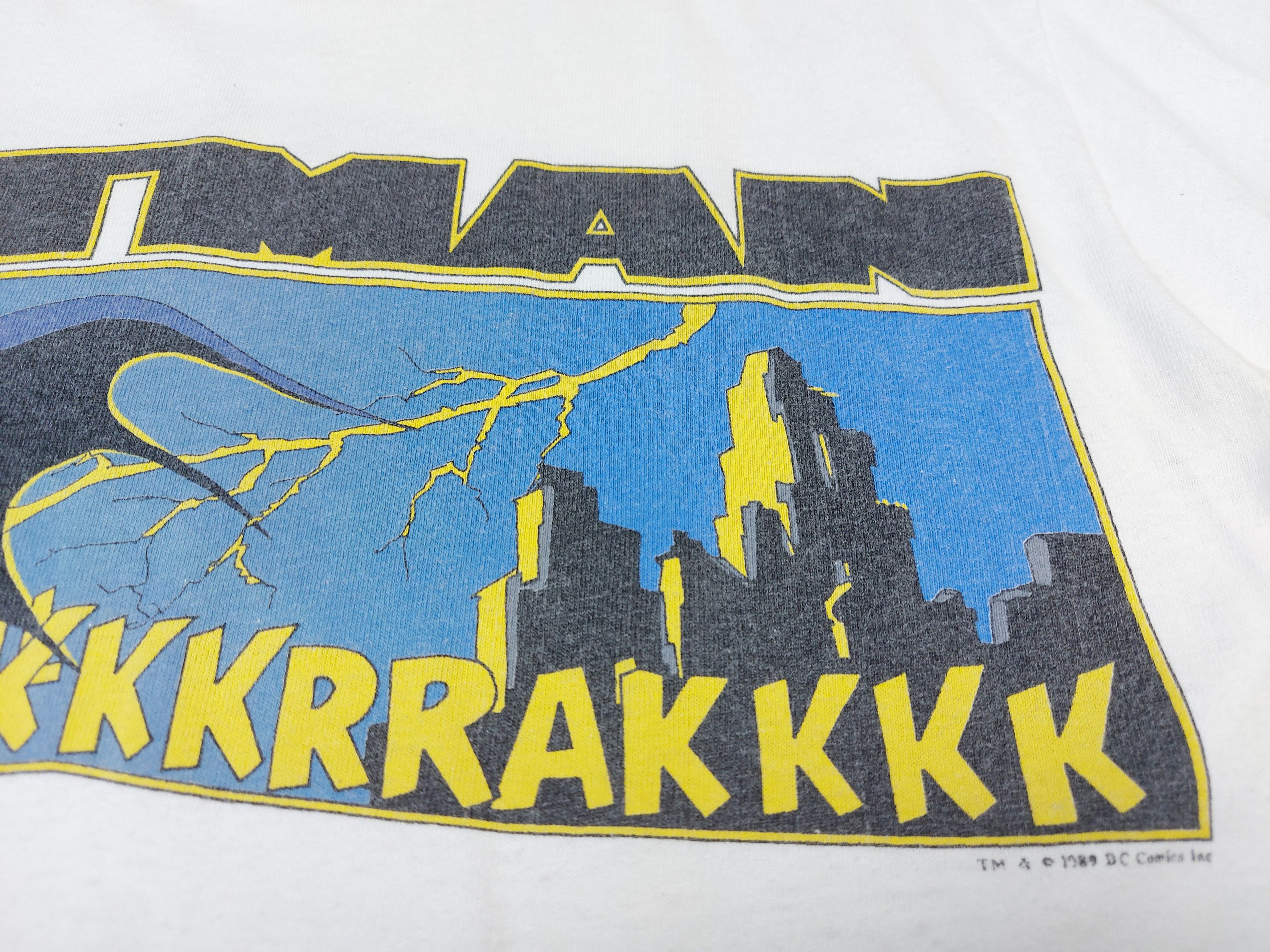 DC Comics × Vintage Vintage 80s Batman Dc Comics 1989 Dubble-Sided TEE Size US M / EU 48-50 / 2 - 7 Thumbnail