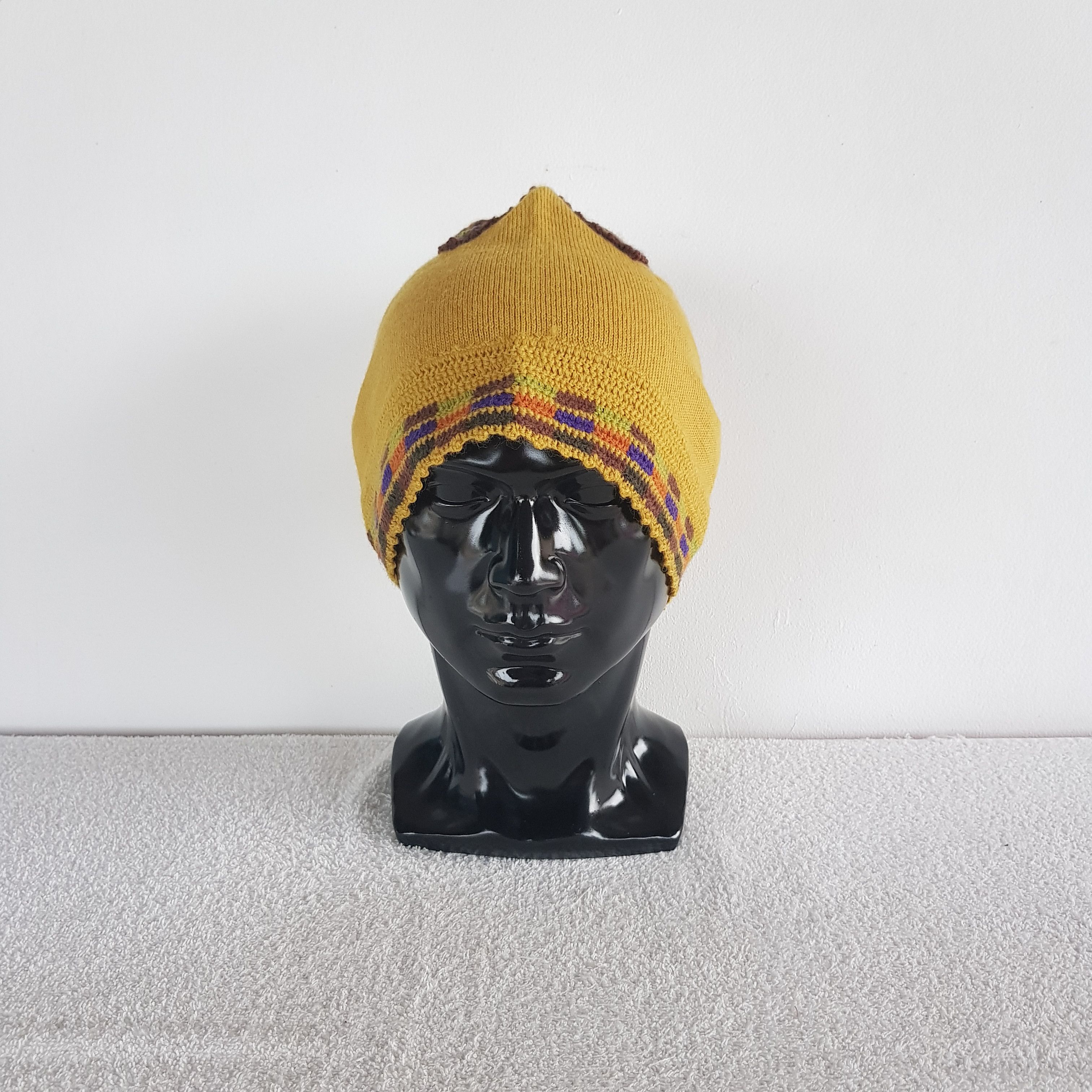 Aran Isles Knitwear Vintage Nice Rare Slouchy Knit Beanie Snow Caps Hats. Size ONE SIZE - 2 Thumbnail