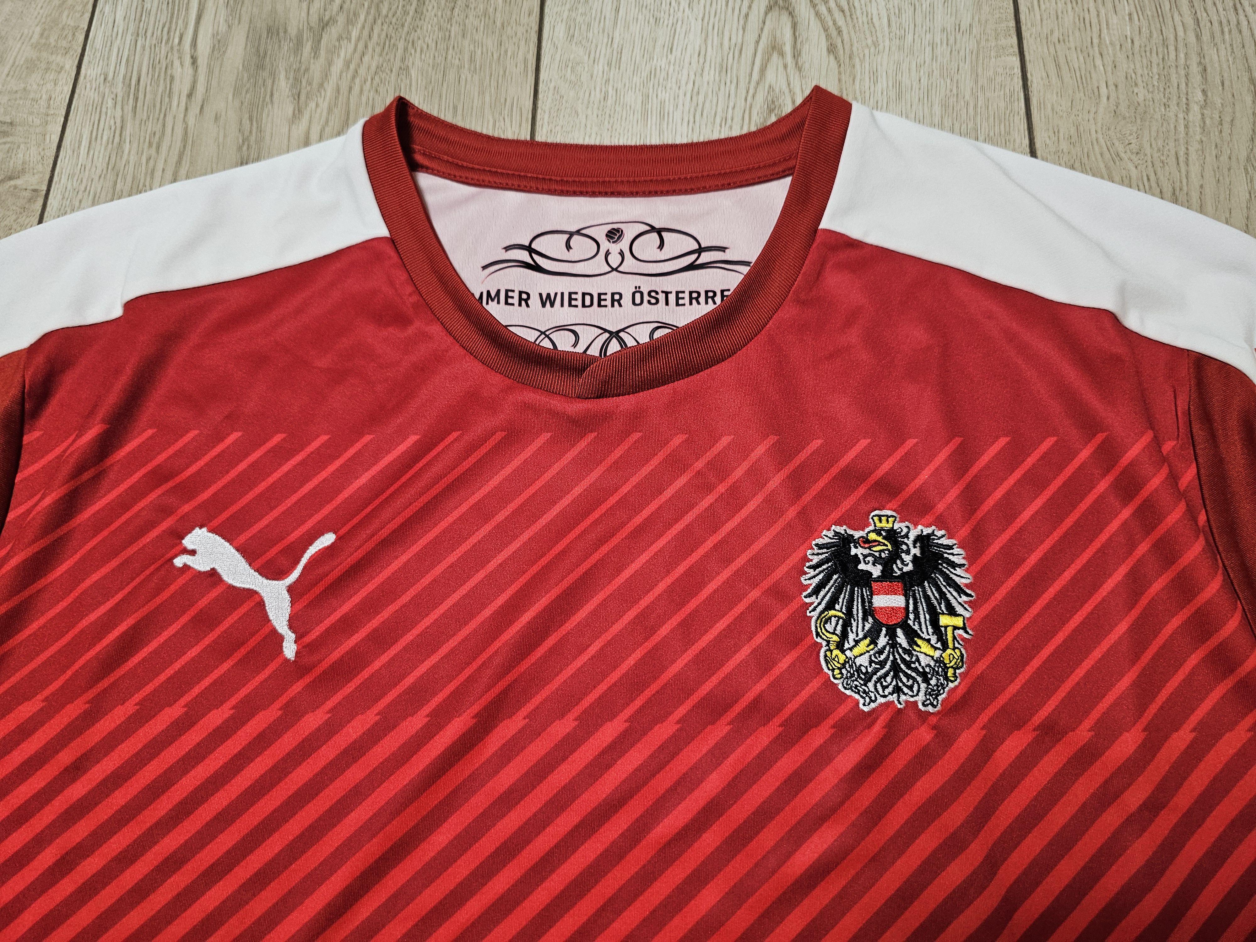 Puma AUSTRIA 2016 2017 HOME FOOTBALL SHIRT SOCCER JERSEY Size US XL / EU 56 / 4 - 3 Thumbnail