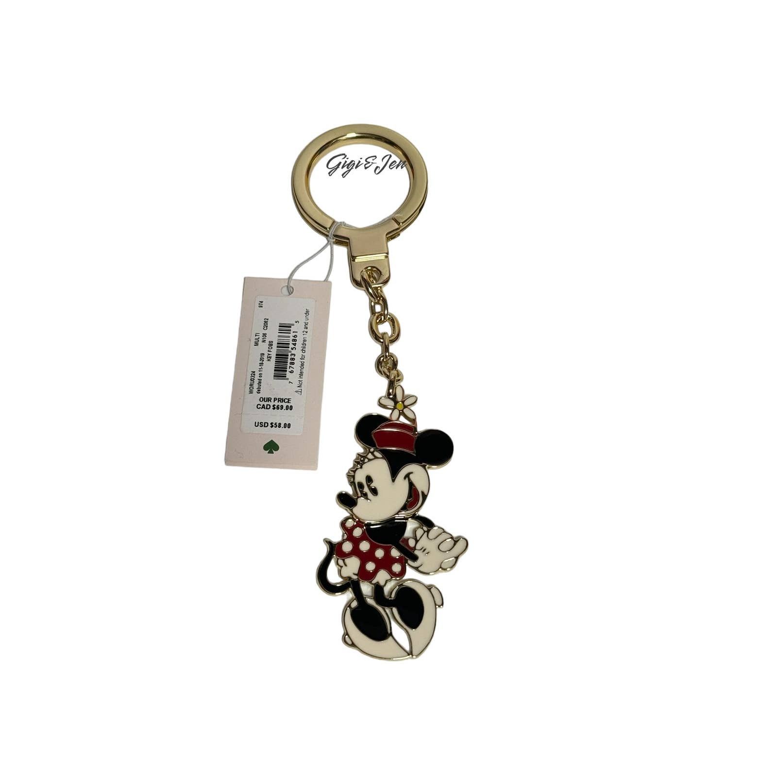 DISNEY x KATE SPADE NEW YORK Minnie Mouse 2024 Keychain NWT