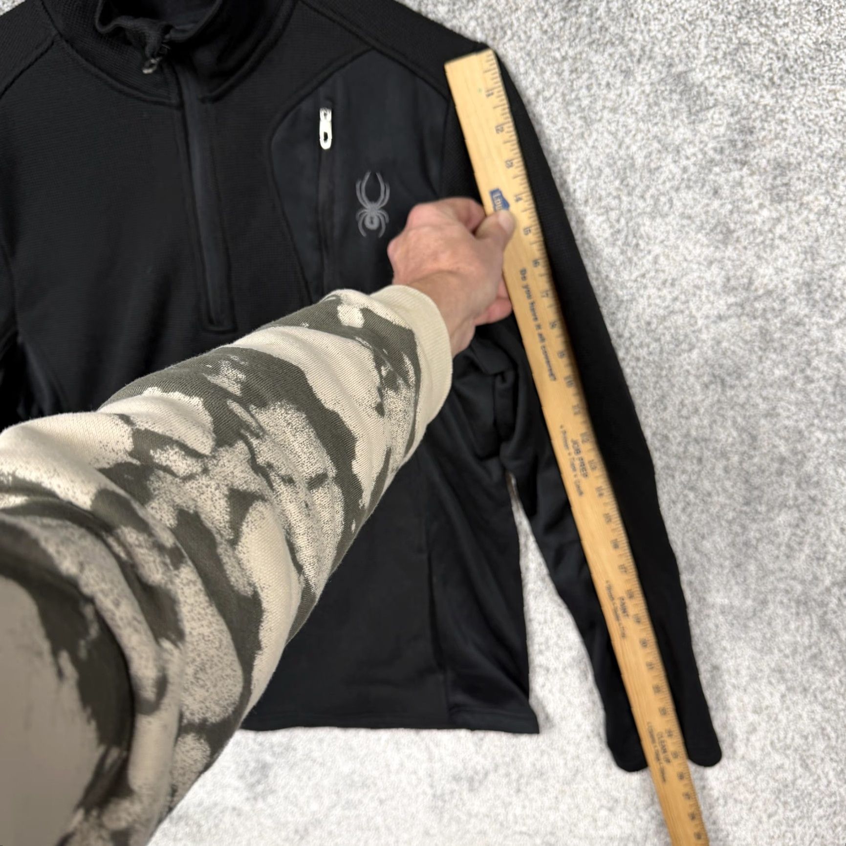 Spyder Spyder Pullover Mens M Black 1/4 Zip Thermal Fleece Ski Hiking Gorpcore Shirt Size US M / EU 48-50 / 2 - 3 Thumbnail