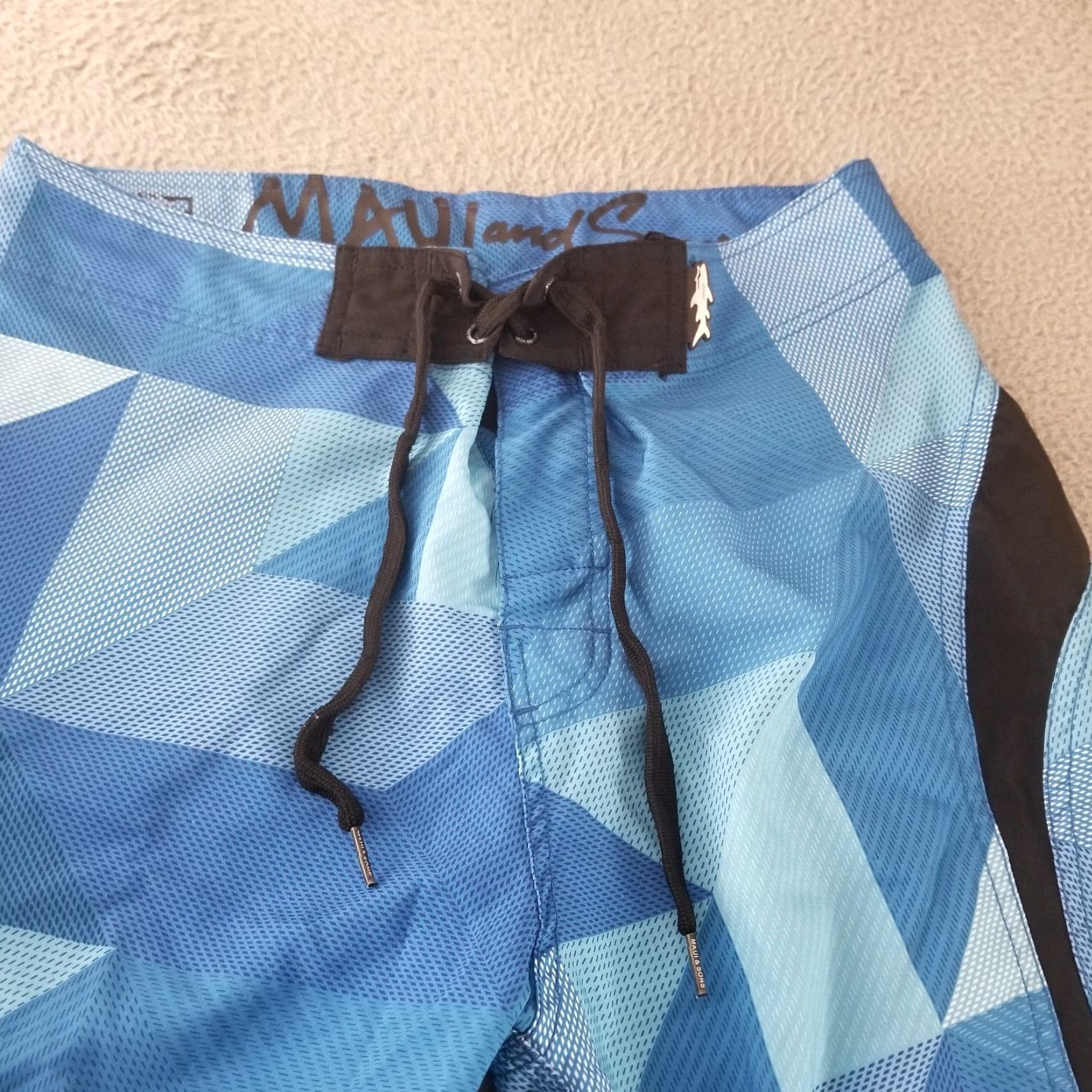 Vintage Maui and Sons Swim Trunks Mens 32 Blue Surf Bathing Suit Board Shorts Size US 32 / EU 48 - 3 Thumbnail