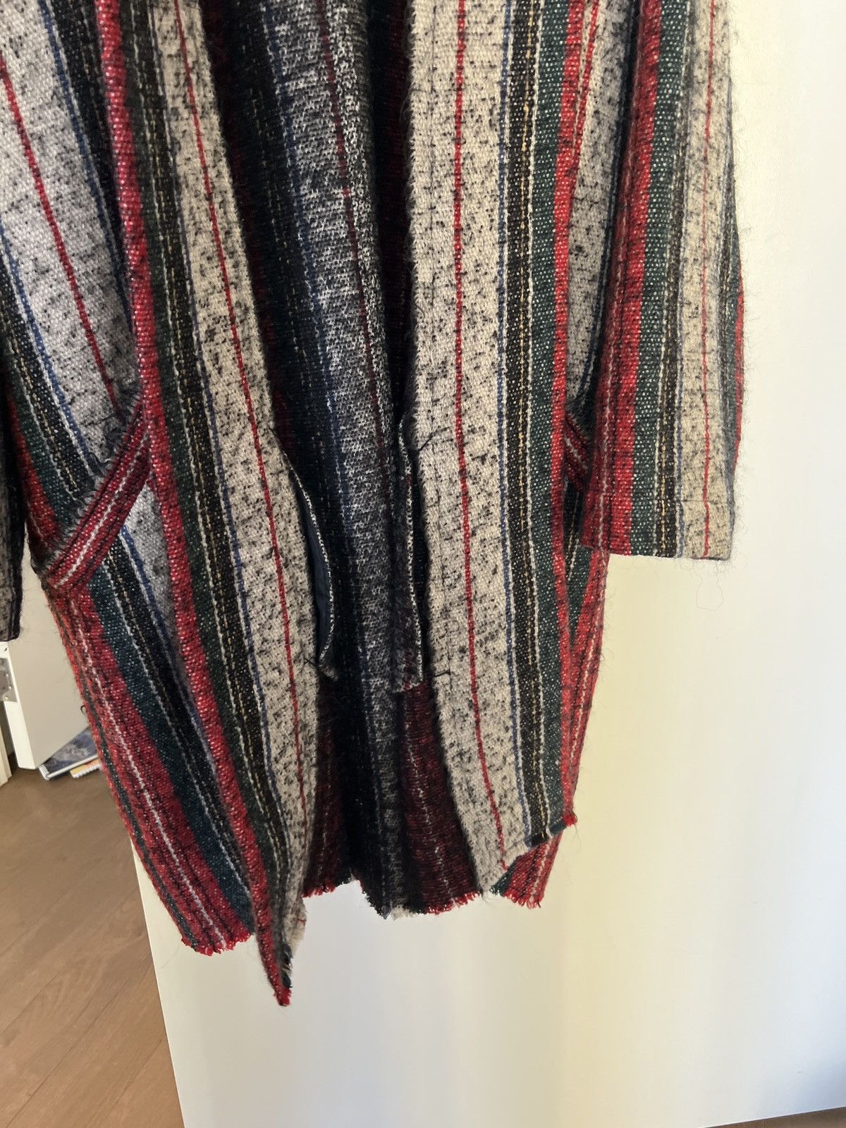 Designer × Isabel Marant Isabel marant stripped wool-blend hoodie coat Size XS / US 0-2 / IT 36-38 - 3 Thumbnail