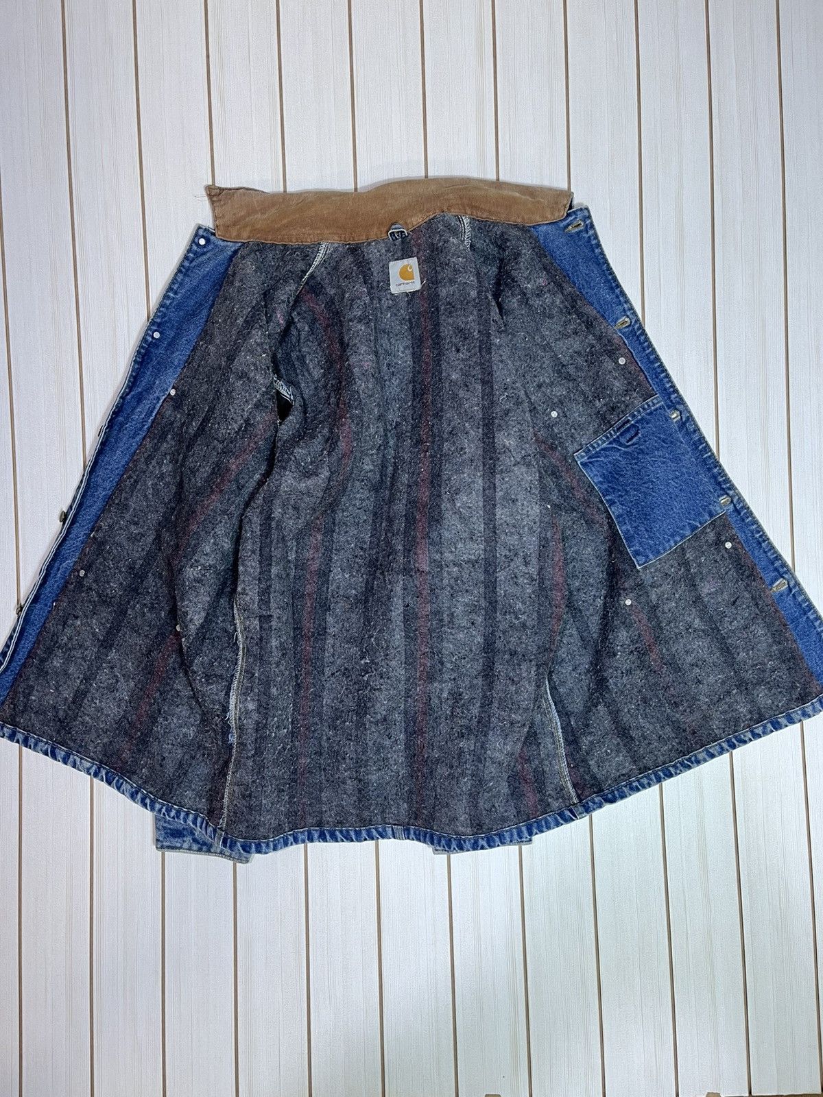 Carhartt Vintage Carhartt Denim Jacket Size US XL / EU 56 / 4 - 4 Thumbnail