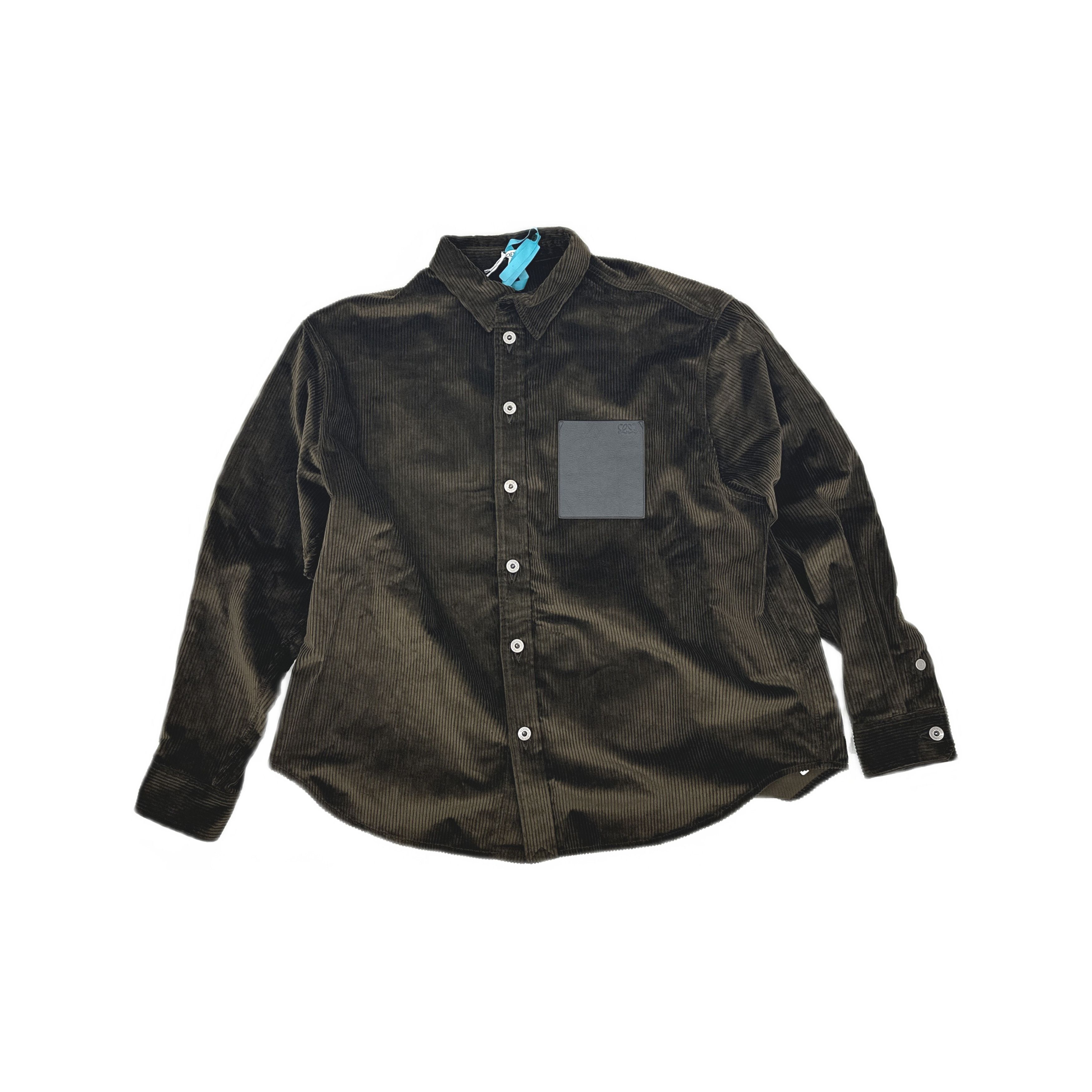 Loewe Loewe Leather Patch Corduroy Shirt US M Size US M / EU 48-50 / 2 - 1 Thumbnail