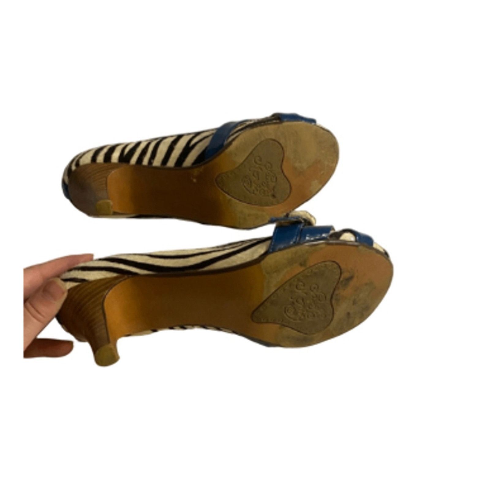 Other Retro Pinup Y2K Zebra Print Heels Naughty Monkey 8 Size US 8 / IT 38 - 7 Thumbnail