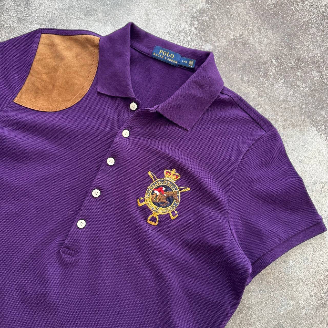 Polo Ralph Lauren × Vintage Polo Ralph Lauren Vintage Big Logo Polo T-Shirt Size L / US 10 / IT 46 - 1 Thumbnail