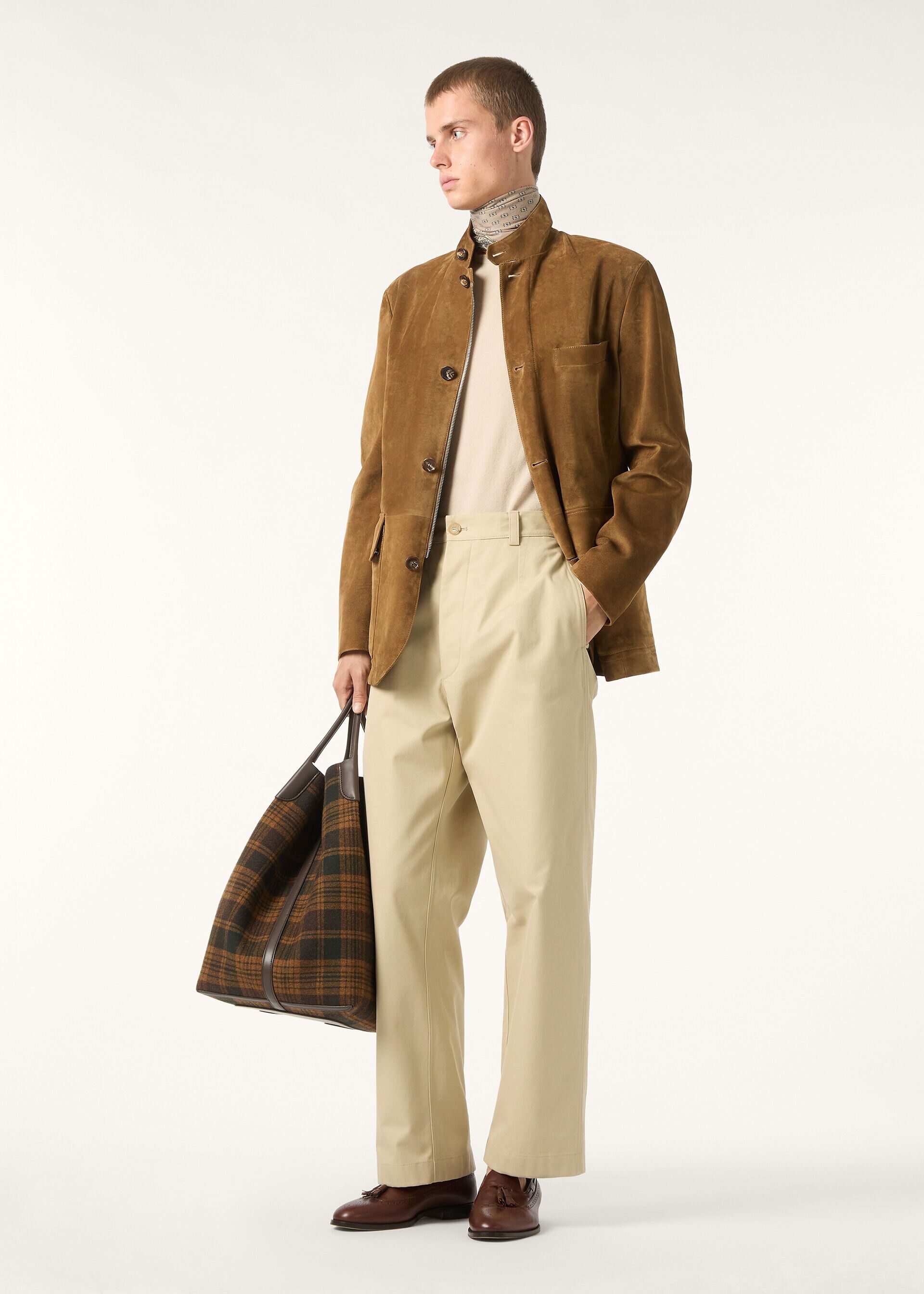 Loro Piana os11x0326 FAQ3018 Roadster Jacket in Cognac Size US XL / EU 56 / 4 - 3 Thumbnail