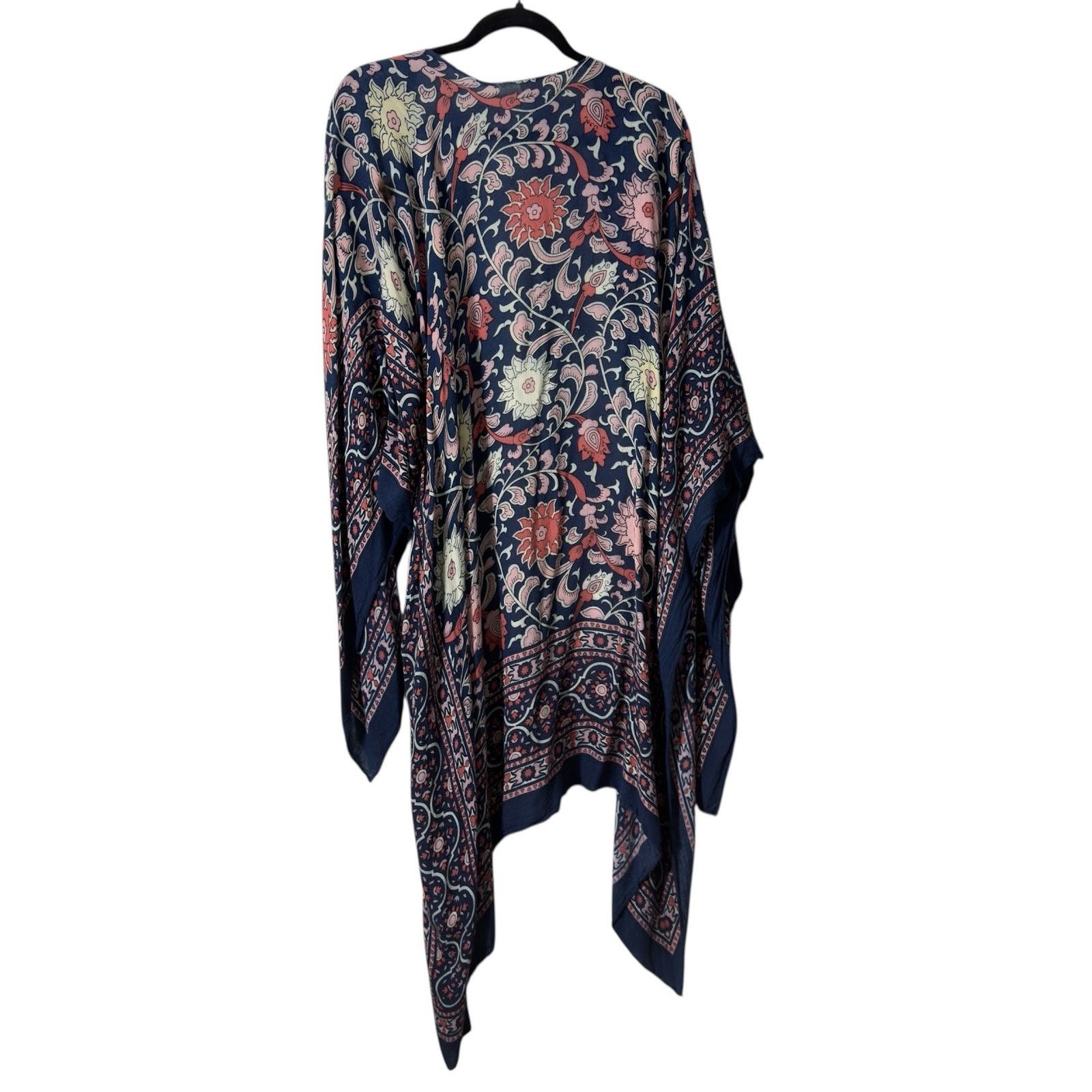 Free People Free People All Tous Kaftan Kimono/Duster Blue Pink Size ONE SIZE - 3 Thumbnail
