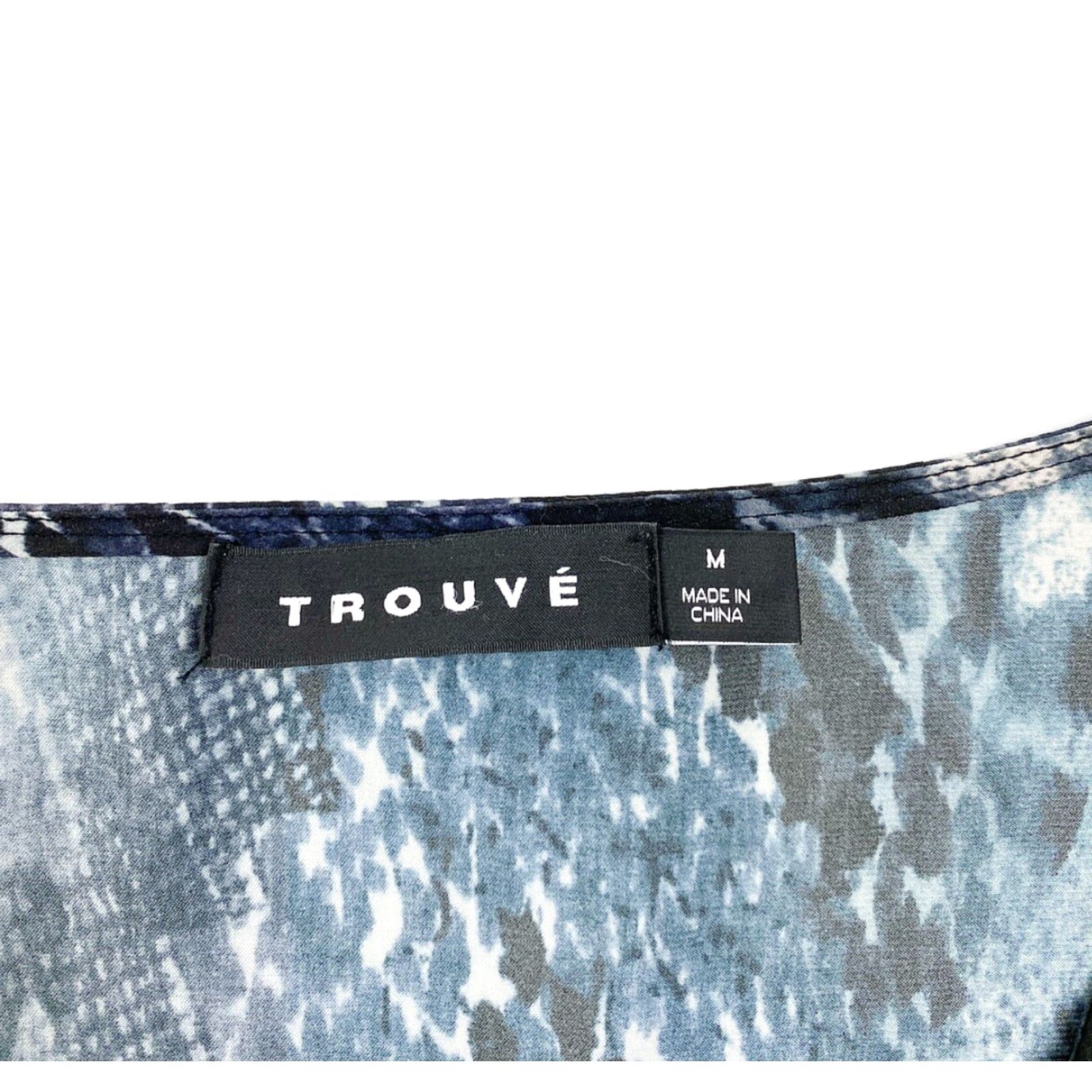 Vintage Trouve Tank Top Womens Medium Black Blue Sleeveless Size M / US 6-8 / IT 42-44 - 2 Thumbnail