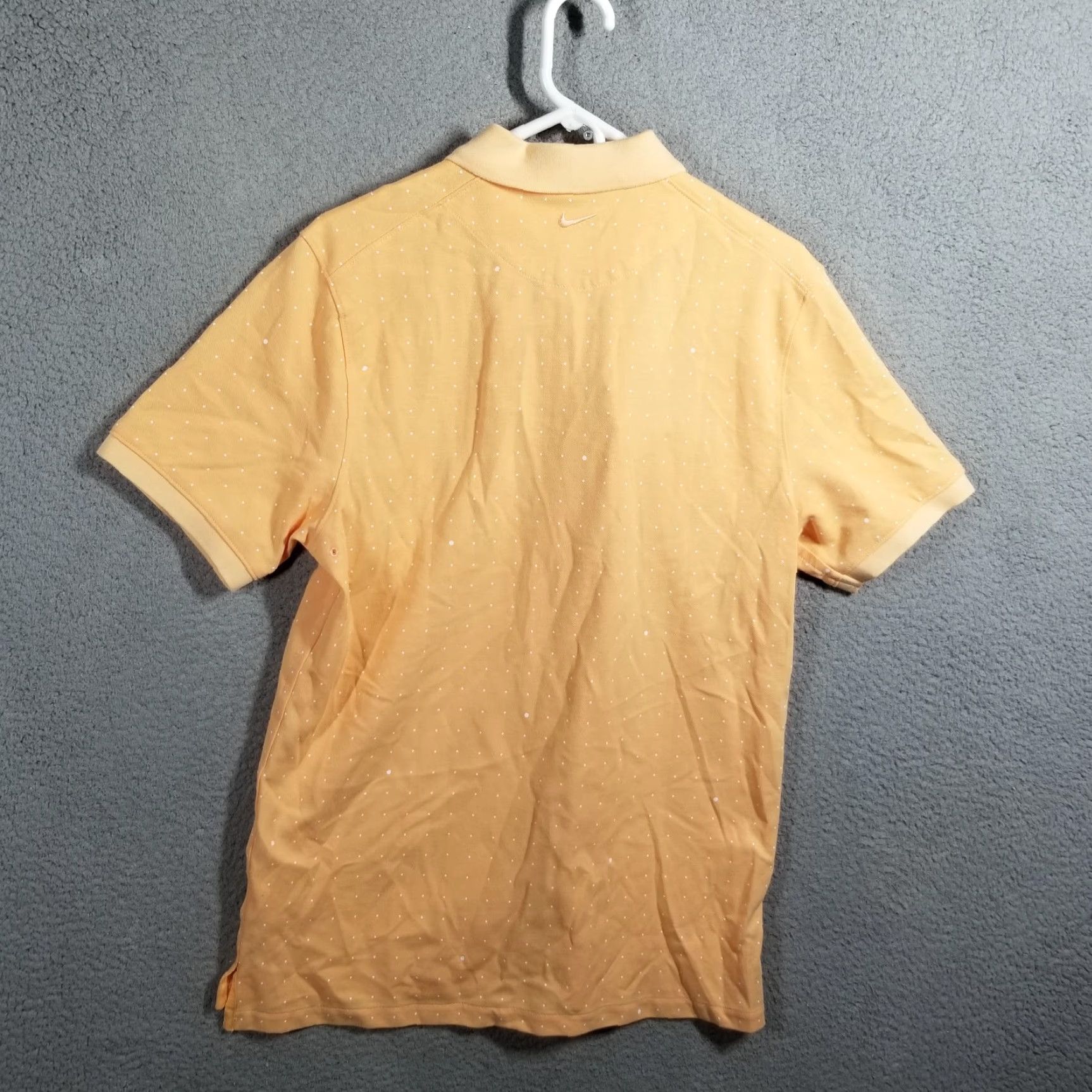 Nike Nike Polo Shirt M Mens Golf DRI-FIT Victory Printed Orange White CU9357-714 Sport Casual Short Sleeve Breathable Moisture Wicking Size US M / EU 48-50 / 2 - 2 Thumbnail