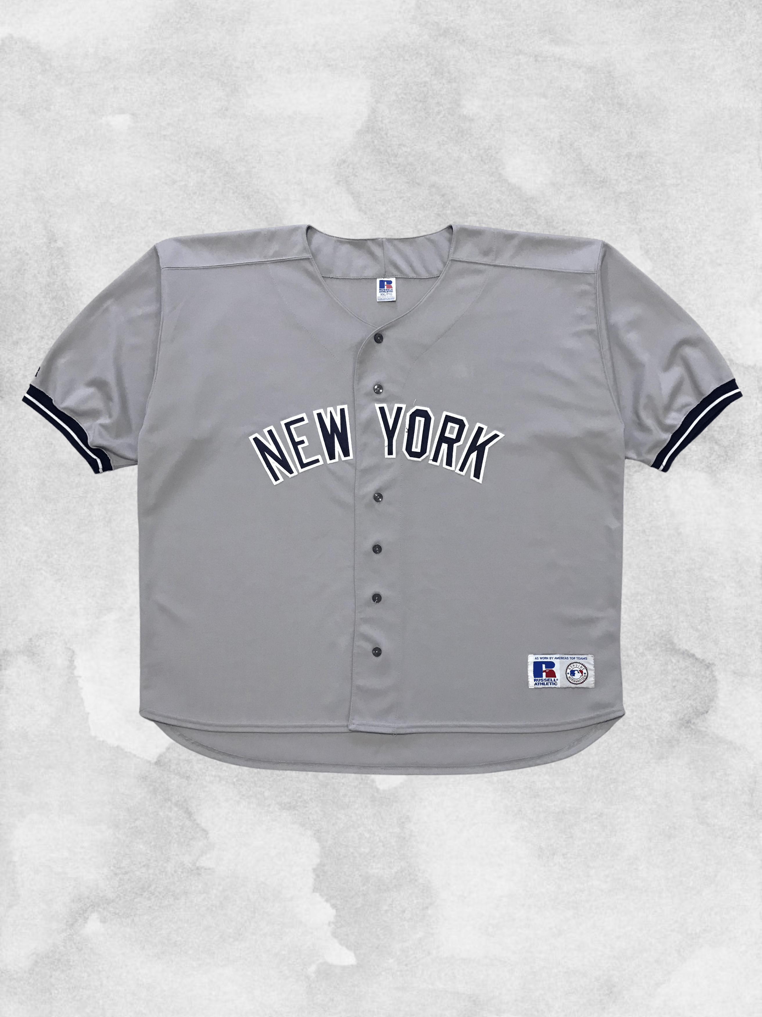 New York Yankees NEW YORK YANKEES Vintage Button Jersey Russell MLB Rare 90s Size US XXL / EU 58 / 5 - 1 Thumbnail