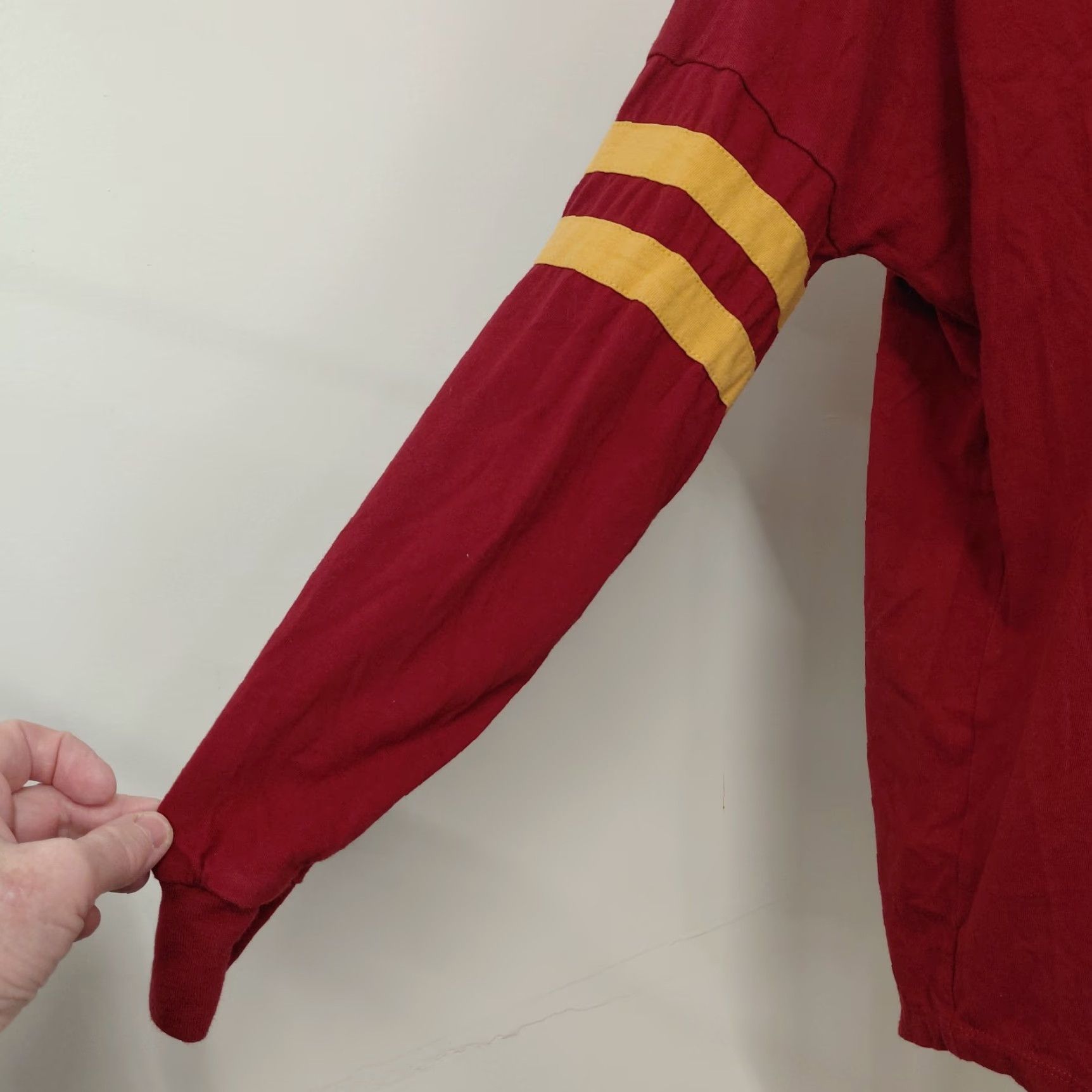 Disney Winnie The Pooh Spirit Jersey Women's Size XSmall Long Sleeve Disney Shirt Red 100% Cotton Size XS / US 0-2 / IT 36-38 - 7 Thumbnail