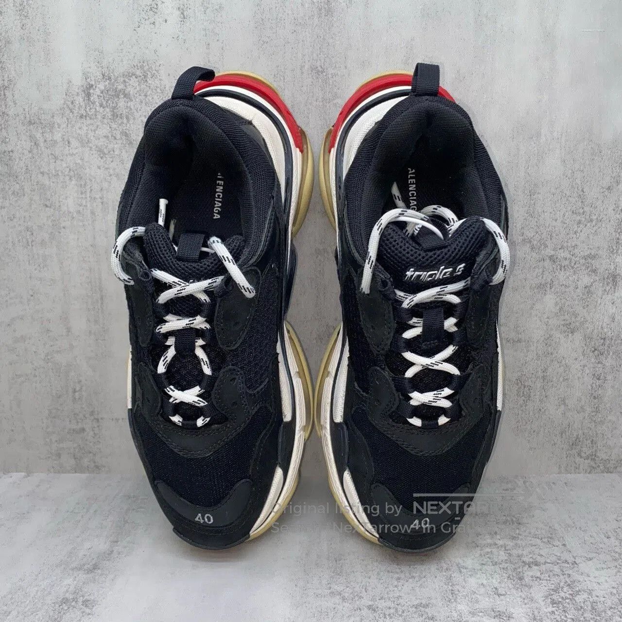 Balenciaga Balenciaga Triple Sneakers Black Red Size 40. Size US 7 / EU 40 - 6 Thumbnail