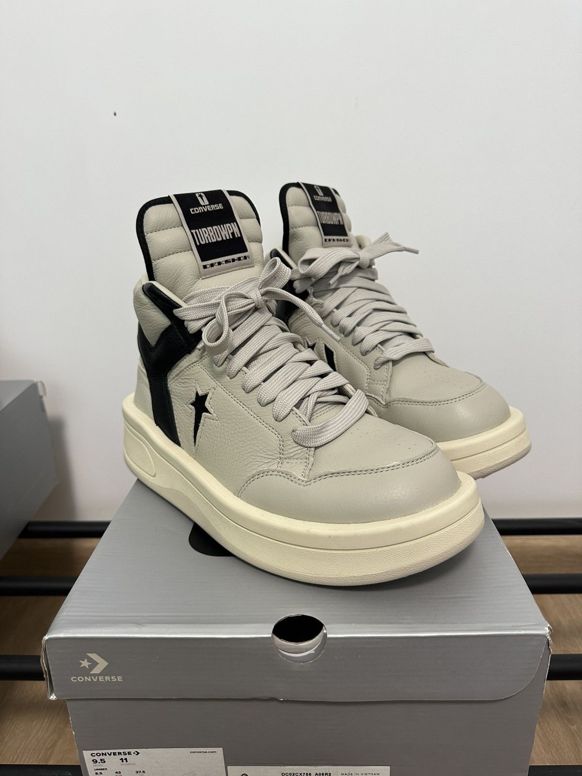 Converse × Rick Owens Drkshdw Rick Owens DRKSHDW x Converse TURBOWPN — Size 43 EU Size US 10 / EU 43 - 6 Thumbnail