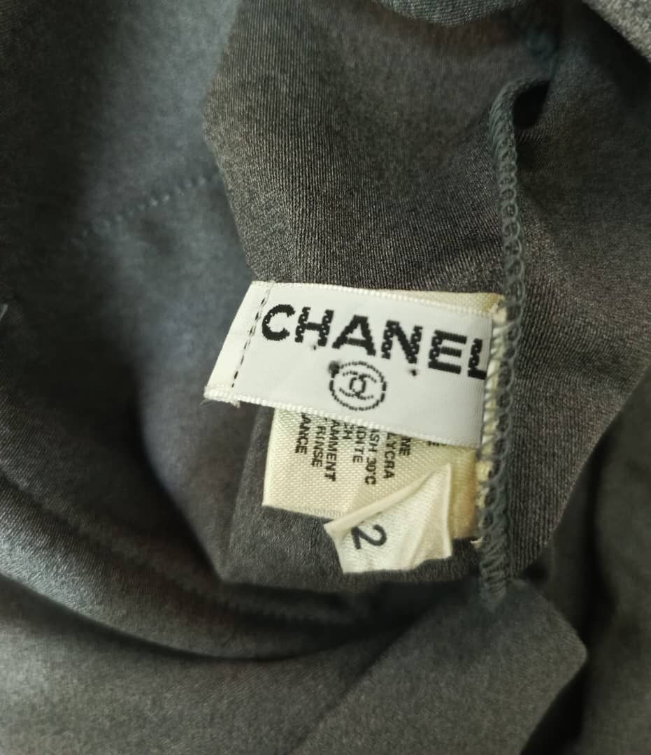 Chanel SS1990 CHANEL CC LOGO BUTTON SWIMSUIT KARL LAGERFELD Size M / US 6-8 / IT 42-44 - 10 Thumbnail