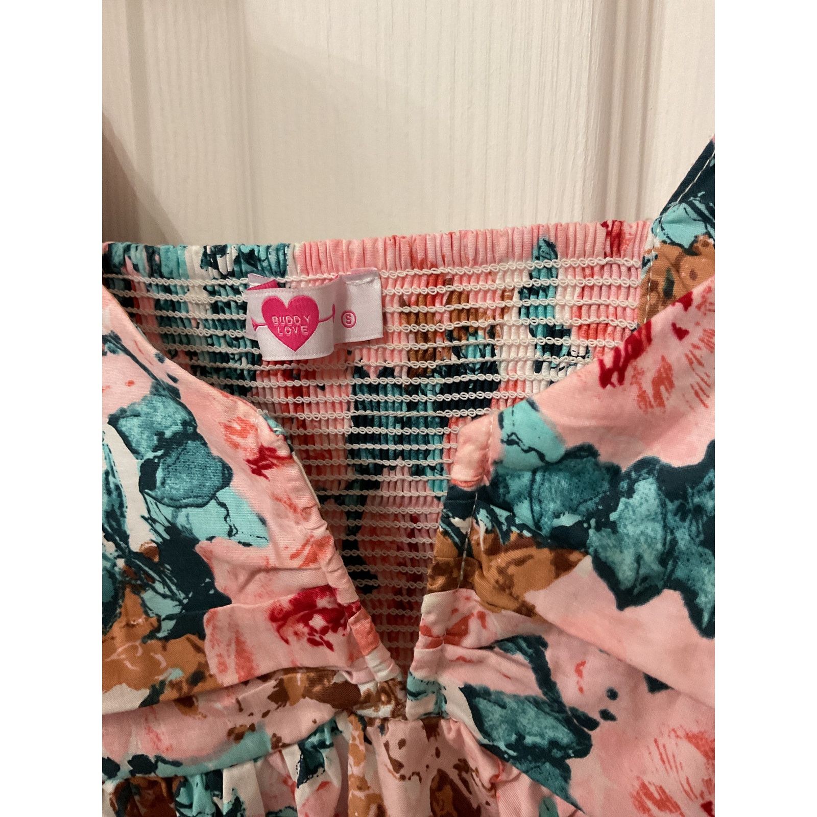BuddyLove Buddy Love Houston Floral Puff Sleeve Deep V-neck Top, S Size S / US 4 / IT 40 - 5 Thumbnail
