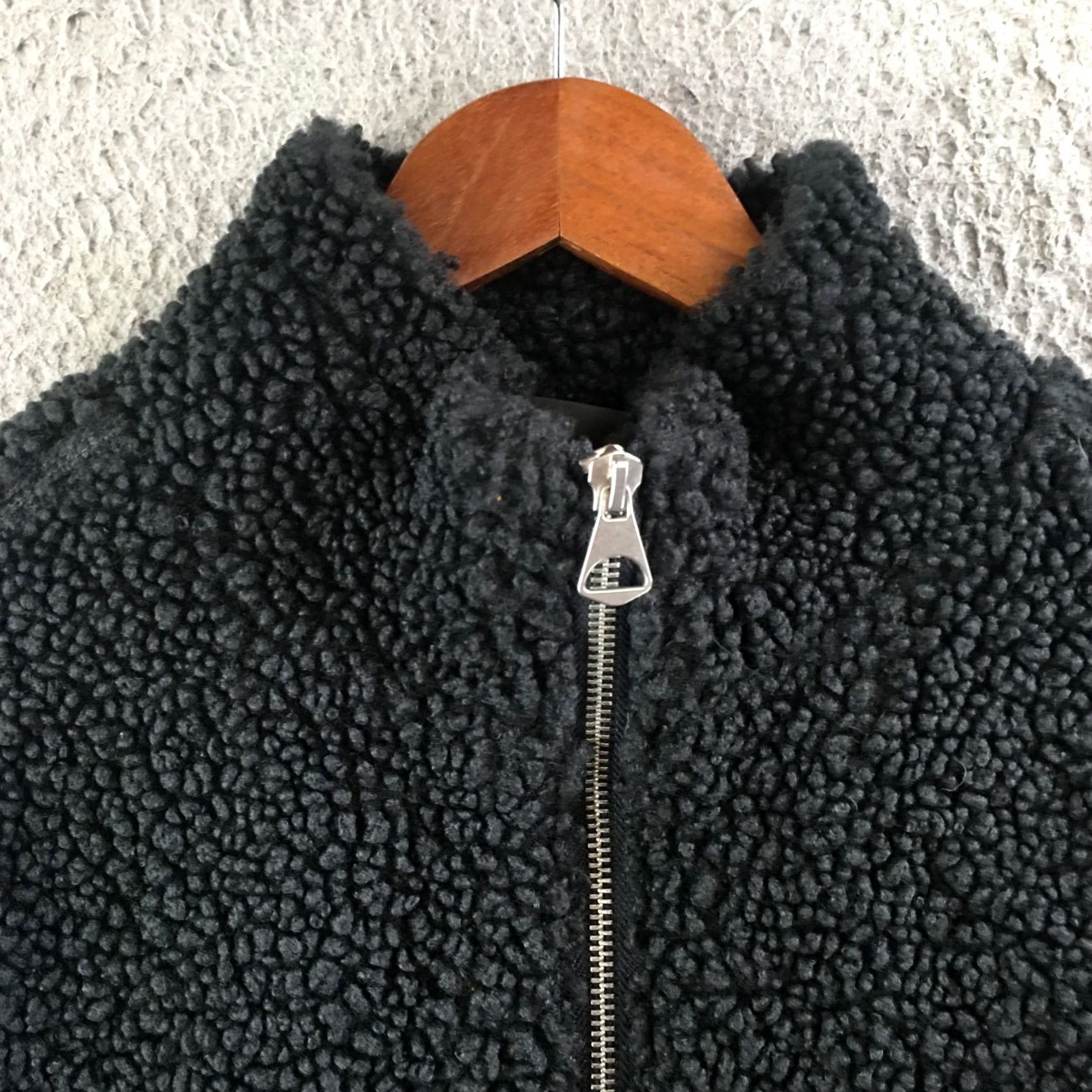 H&M H&M Jacket Mens Large Black Sherpa Fleece Full Zip Long Sleeve Regular Fit Size US L / EU 52-54 / 3 - 3 Thumbnail