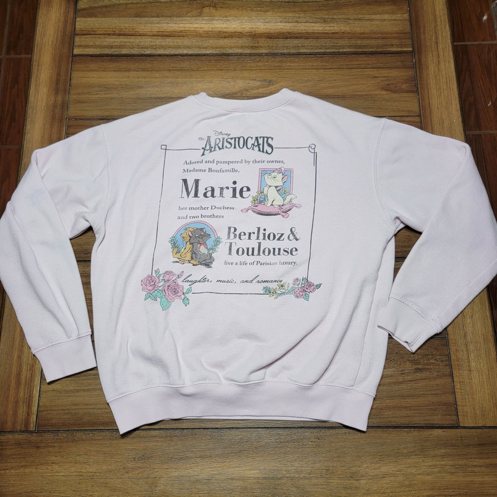 Disney Disney The Aristocats LS Sweatshirt "Bonjour" - Size Large Size L / US 10 / IT 46 - 3 Thumbnail