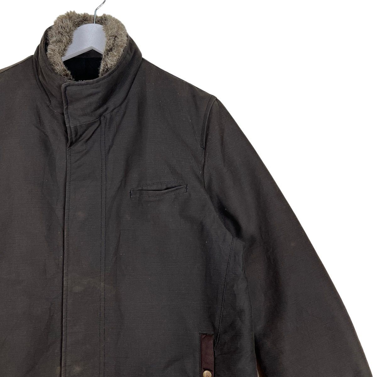 Melrose 🔥 MELROSE MEN MOLESKIN FAUX FUR TRIM JACKET Size US M / EU 48-50 / 2 - 6 Thumbnail