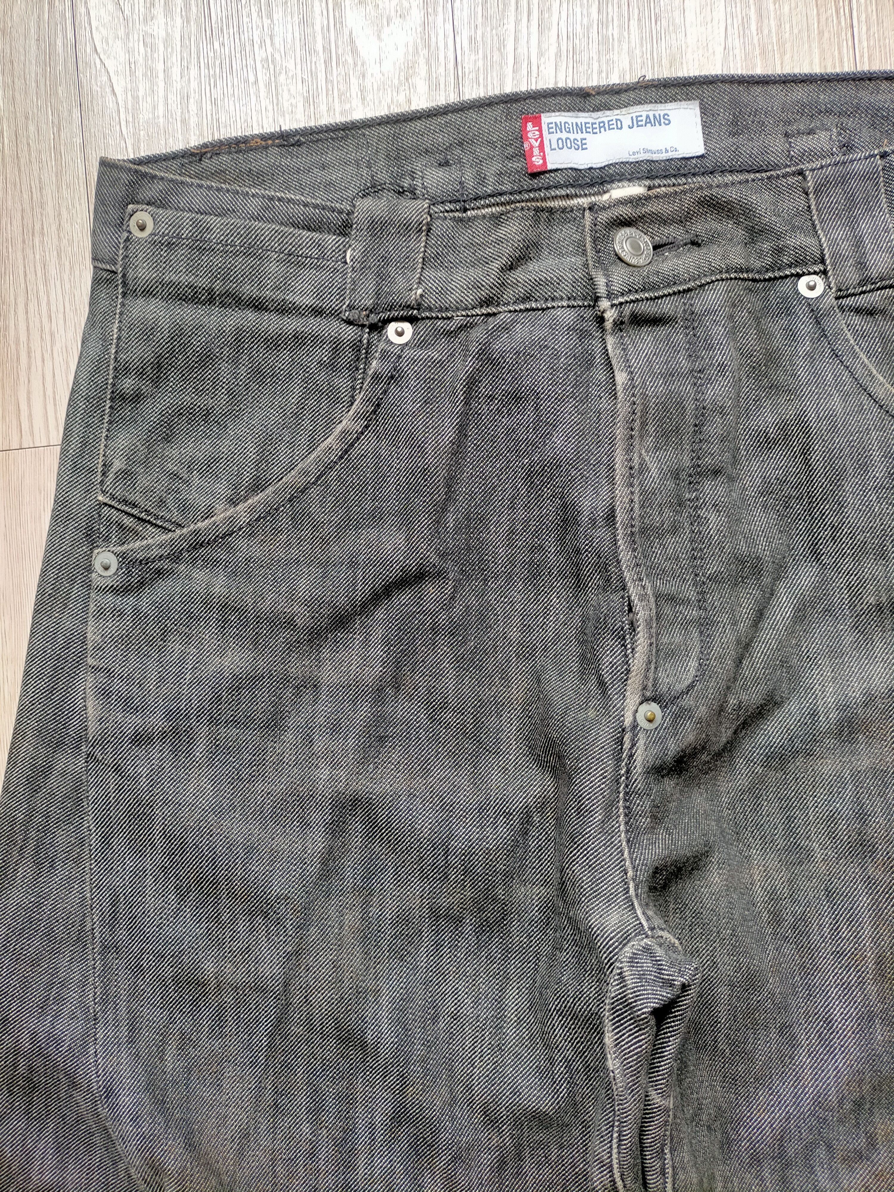 Levi's Vintage 1992 Levis Engineered Jeans Black Rusty Denim pants Size US 30 / EU 46 - 4 Thumbnail