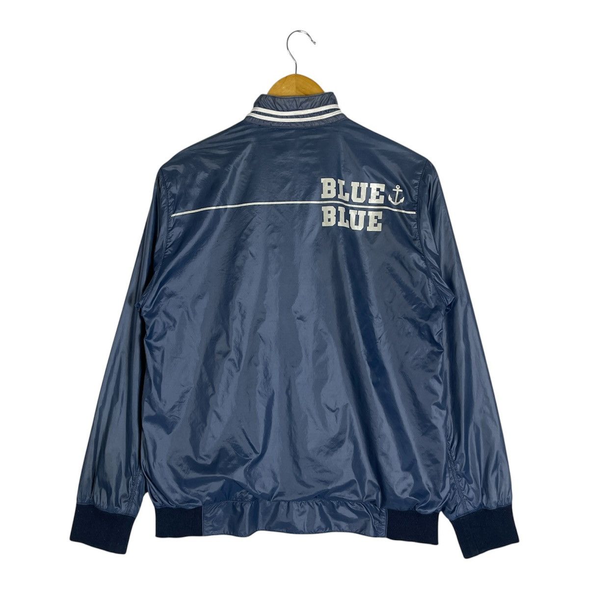 Blue Blue Japan Vintage BLUE BLUE Nylon Anchor Windbreaker Track Jacket Size US M / EU 48-50 / 2 - 2 Thumbnail