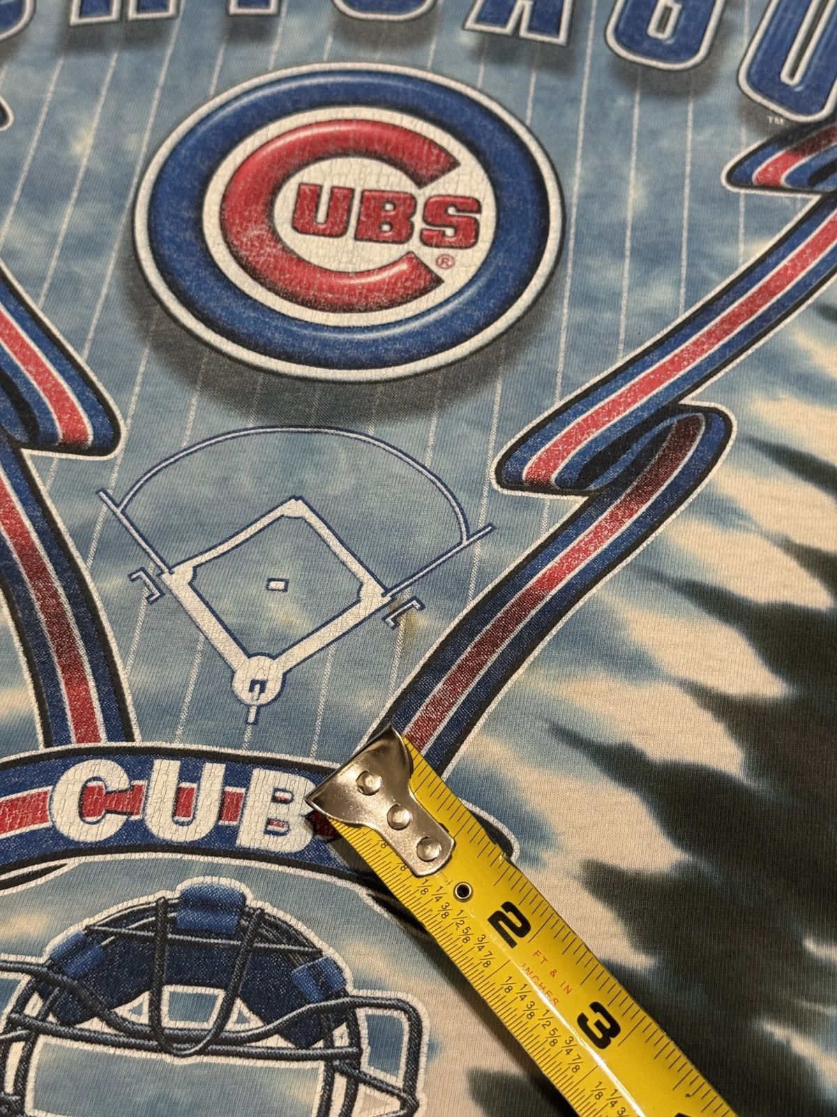Liquid Blue Vintage 90s Chicago Cubs Retro Tie Dye T Shirt Size US XXL / EU 58 / 5 - 8 Thumbnail
