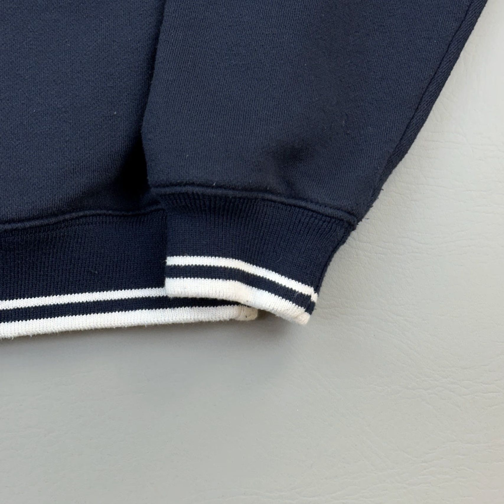 Vintage Norwegian Cruise Line Sweater Mens S/M Navy Fleece 1/4 Zip Pullover Embroidered Size US M / EU 48-50 / 2 - 4 Thumbnail