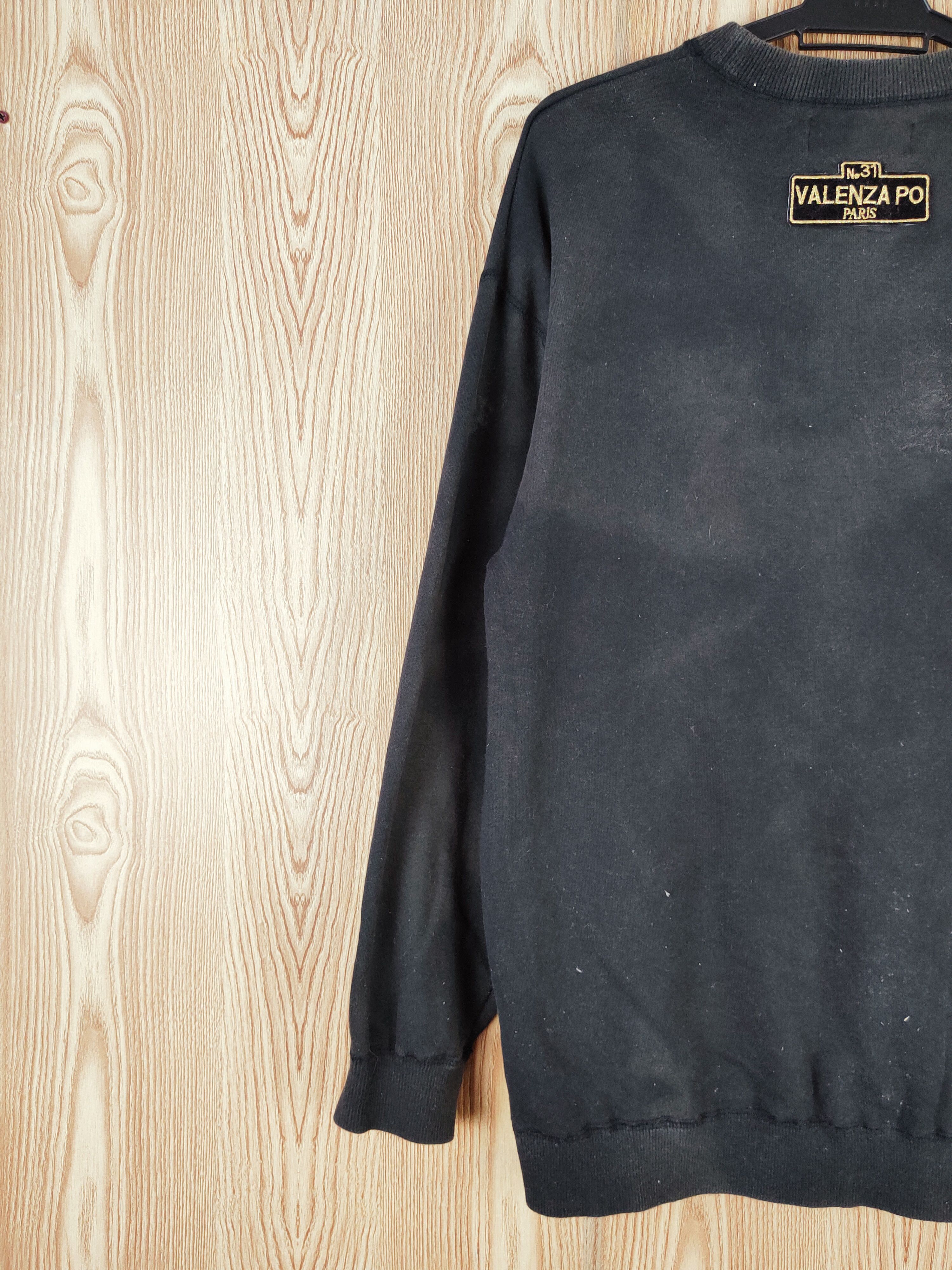 Japanese Brand × Vintage Rare 💥 ValenzaPo Black Sweatshirts Size US L / EU 52-54 / 3 - 10 Thumbnail