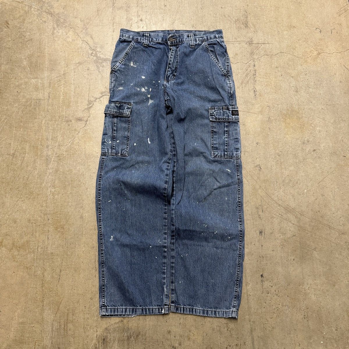 Wrangler Vintage Wrangler Cargo Paint Splatter Jeans Denim Mens 30x32 Size US 30 / EU 46 - 2 Thumbnail