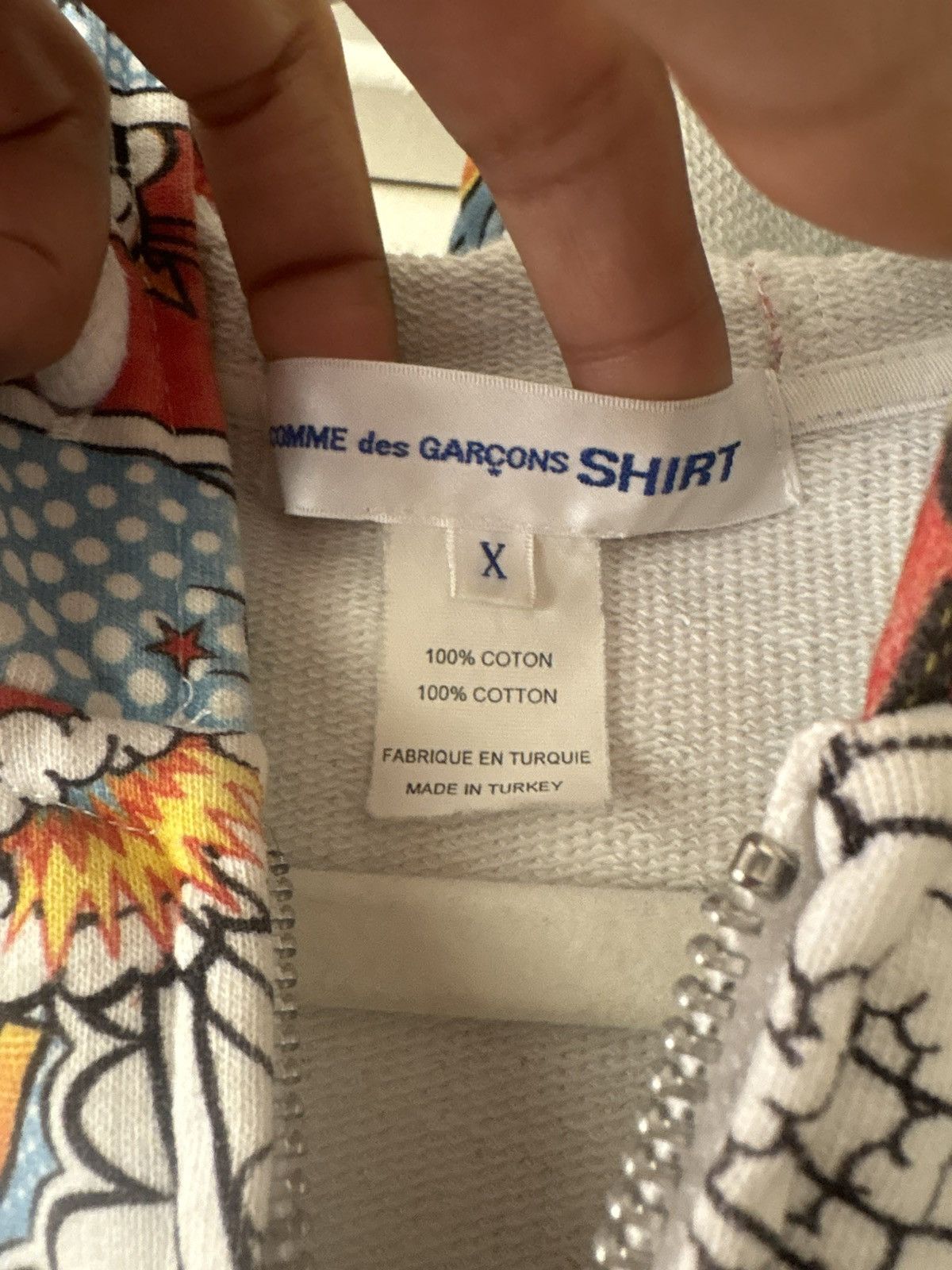 Comme des Garcons SHIRT CDG shirt comic zip up Size US XL / EU 56 / 4 - 3 Thumbnail
