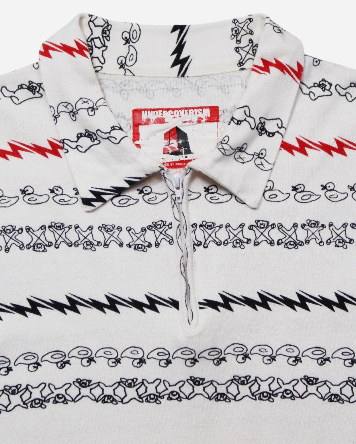 Undercover SS2014 UNDERCOVERISM ZIP UP POLO SHIRT Size US L / EU 52-54 / 3 - 2 Thumbnail