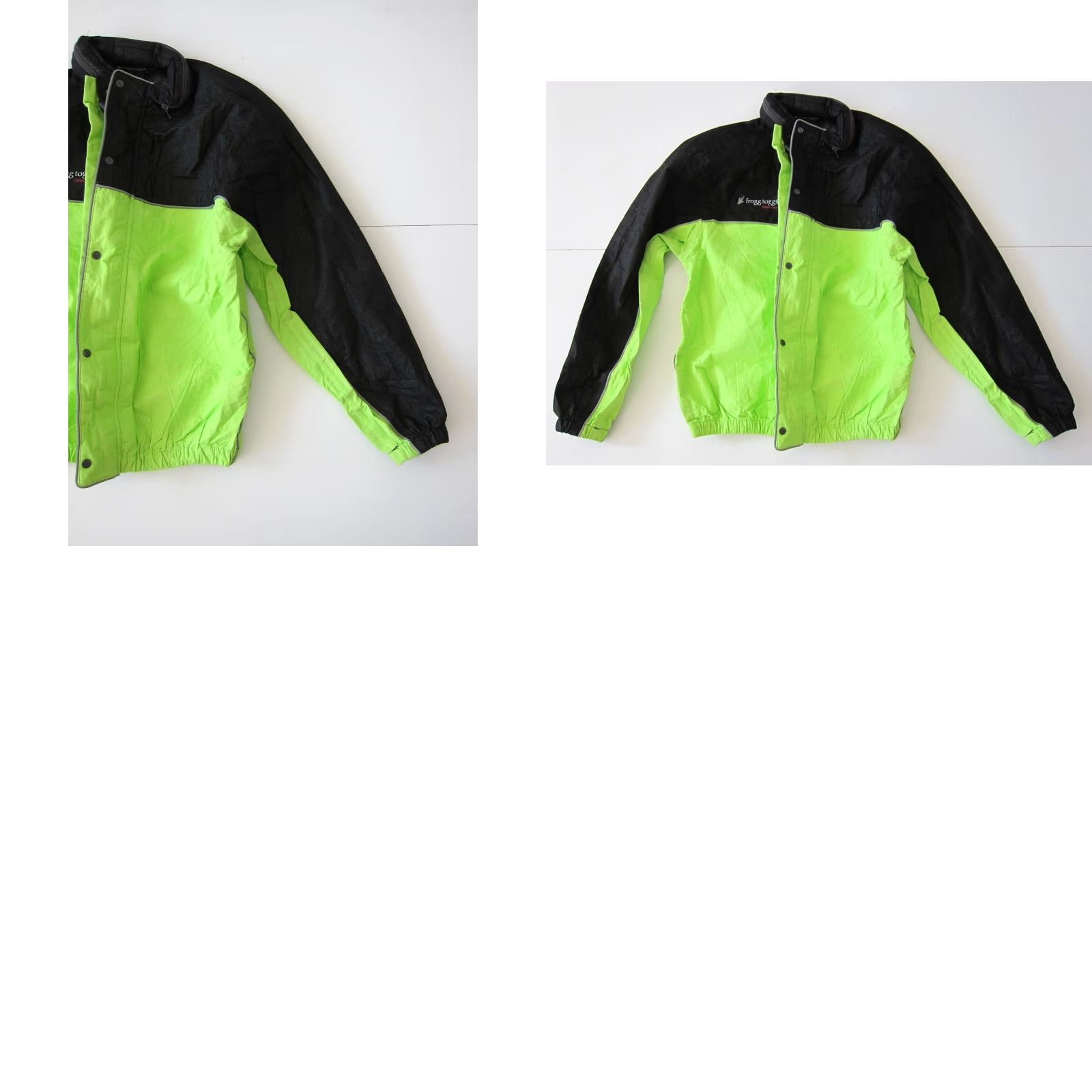 Vintage Frogg Toggs Hi Visibility Green Black Hooded Reflective Motorcycle Rain Jacket S Mens Jacket Size US S / EU 44-46 / 1 - 9 Thumbnail