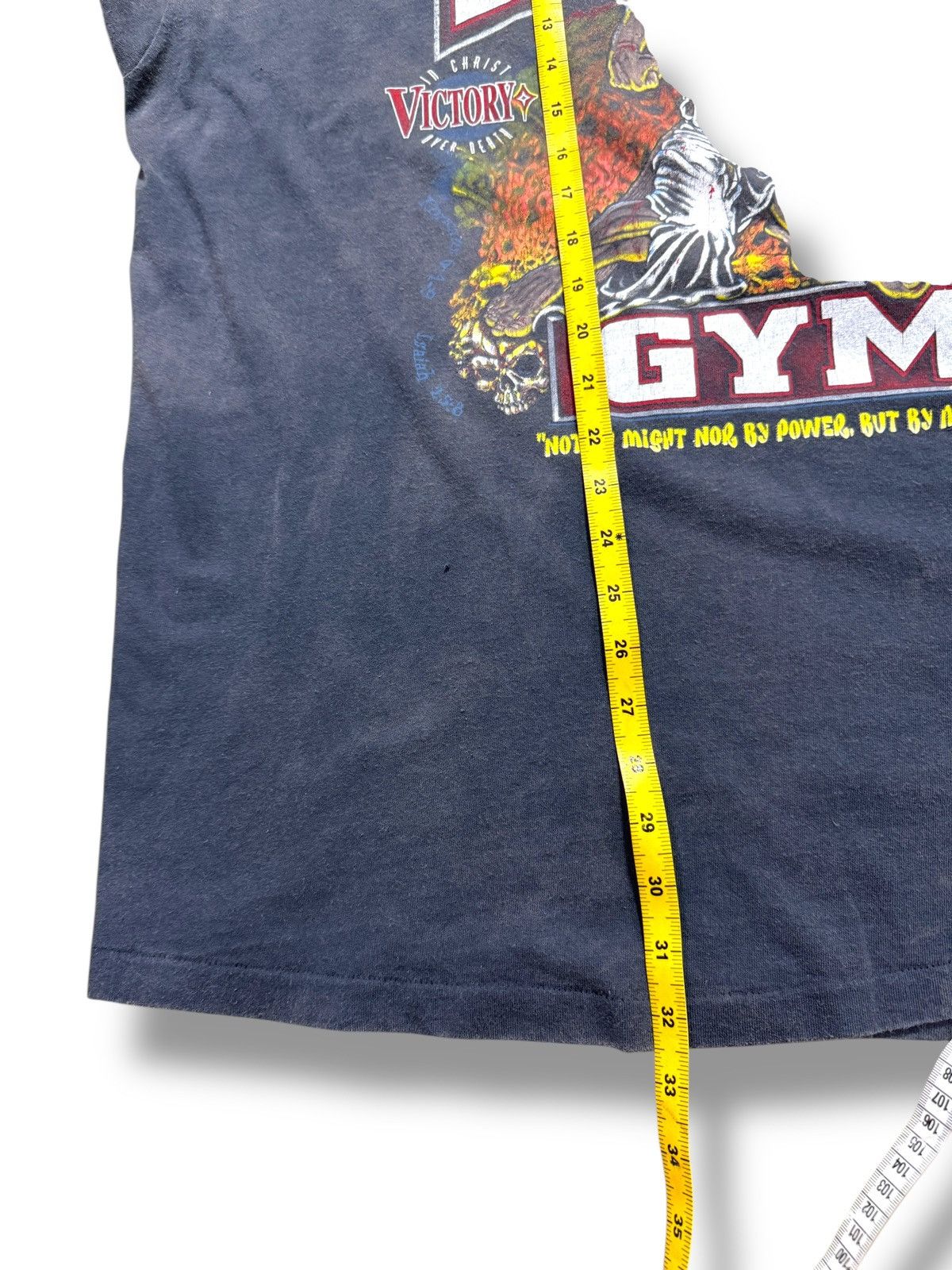 Vintage *RARE* VINTAGE 1995 90s LORD’S GYM GOD BODYBUILDING T-SHIRT Size US XXL / EU 58 / 5 - 6 Thumbnail