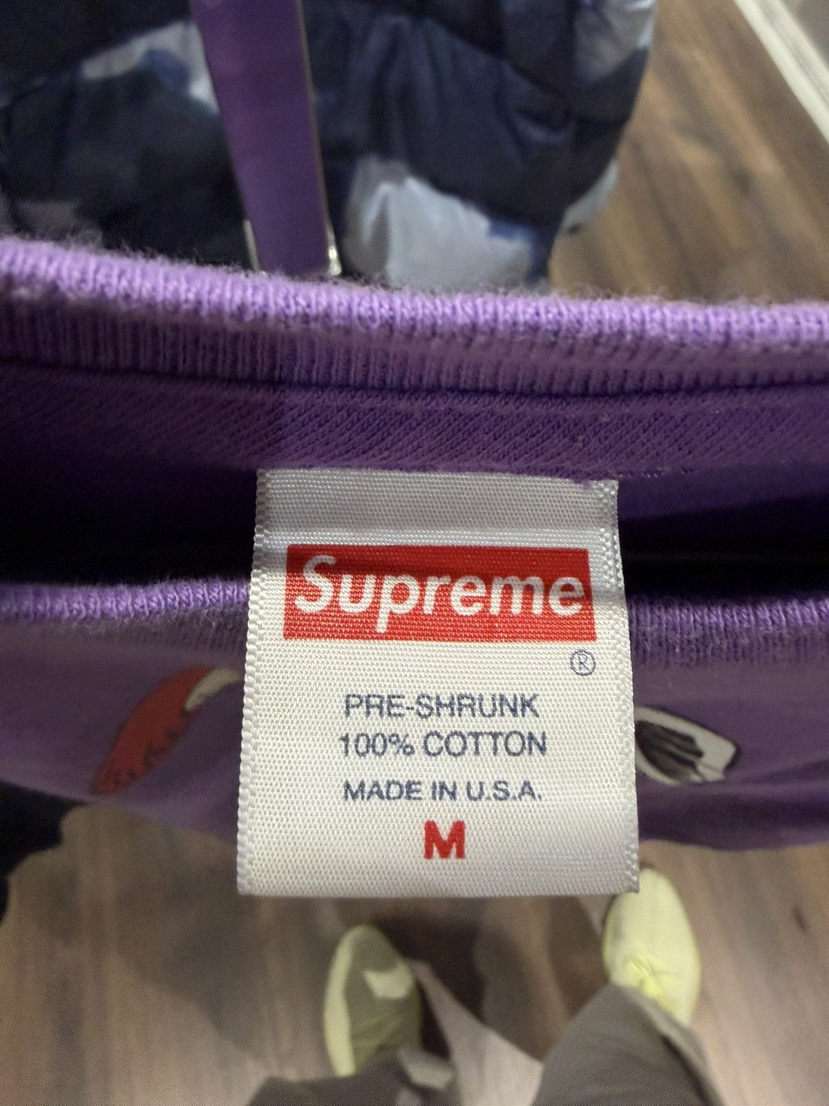 Supreme Supreme Cat In the Hat Tee Purple Size US M / EU 48-50 / 2 - 3 Thumbnail