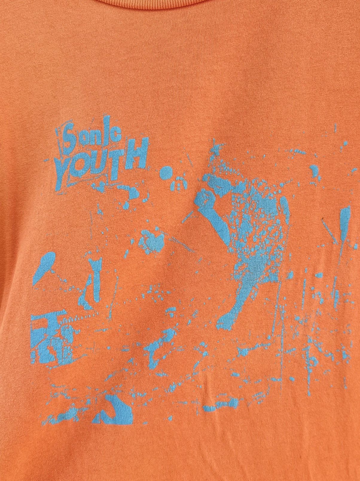 Band Tees Thrashed Vintage Sonic Youth Distressed Grunge Sun Faded Tee Size US L / EU 52-54 / 3 - 2 Thumbnail